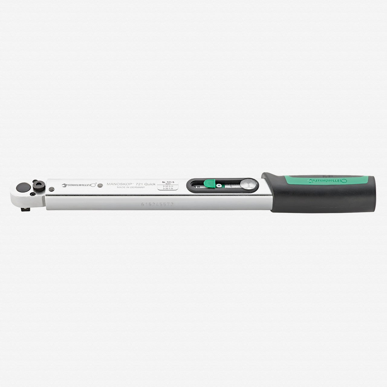 Stahlwille 721 Quick Standard MANOSKOP Torque Wrench, Size 5, 3/8" Drive, 6 - 50 Nm - ST50204005 - KC Tool