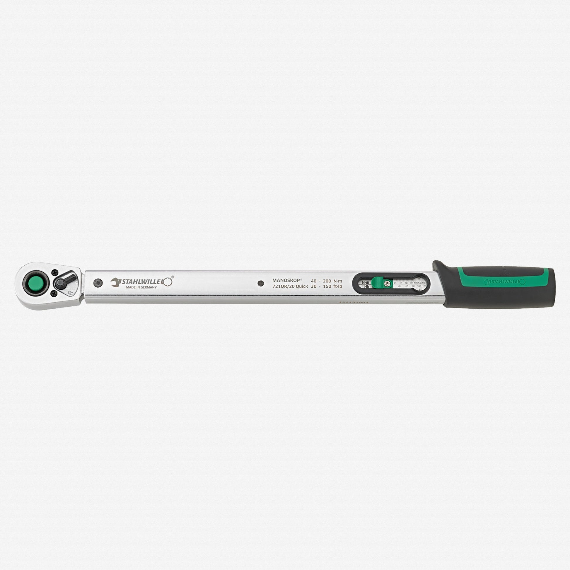 Stahlwille 721QR Quick Standard MANOSKOP Torque Wrench, 1/2" Drive, 40-200 Nm - ST50204120 - KC Tool