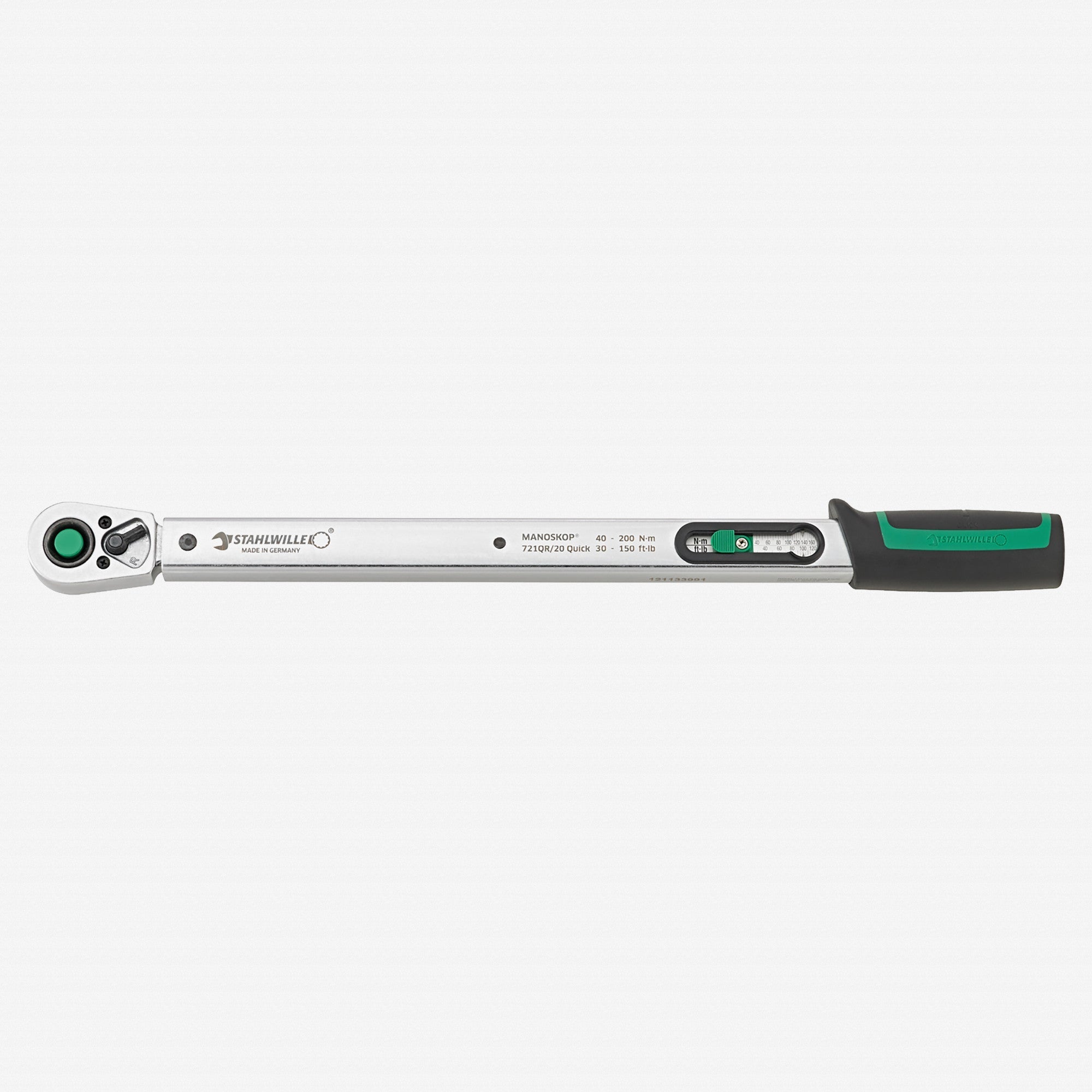 Stahlwille 721QR Quick Standard MANOSKOP Torque Wrench, 1/2" Drive, 40-200 Nm - ST50204120 - KC Tool