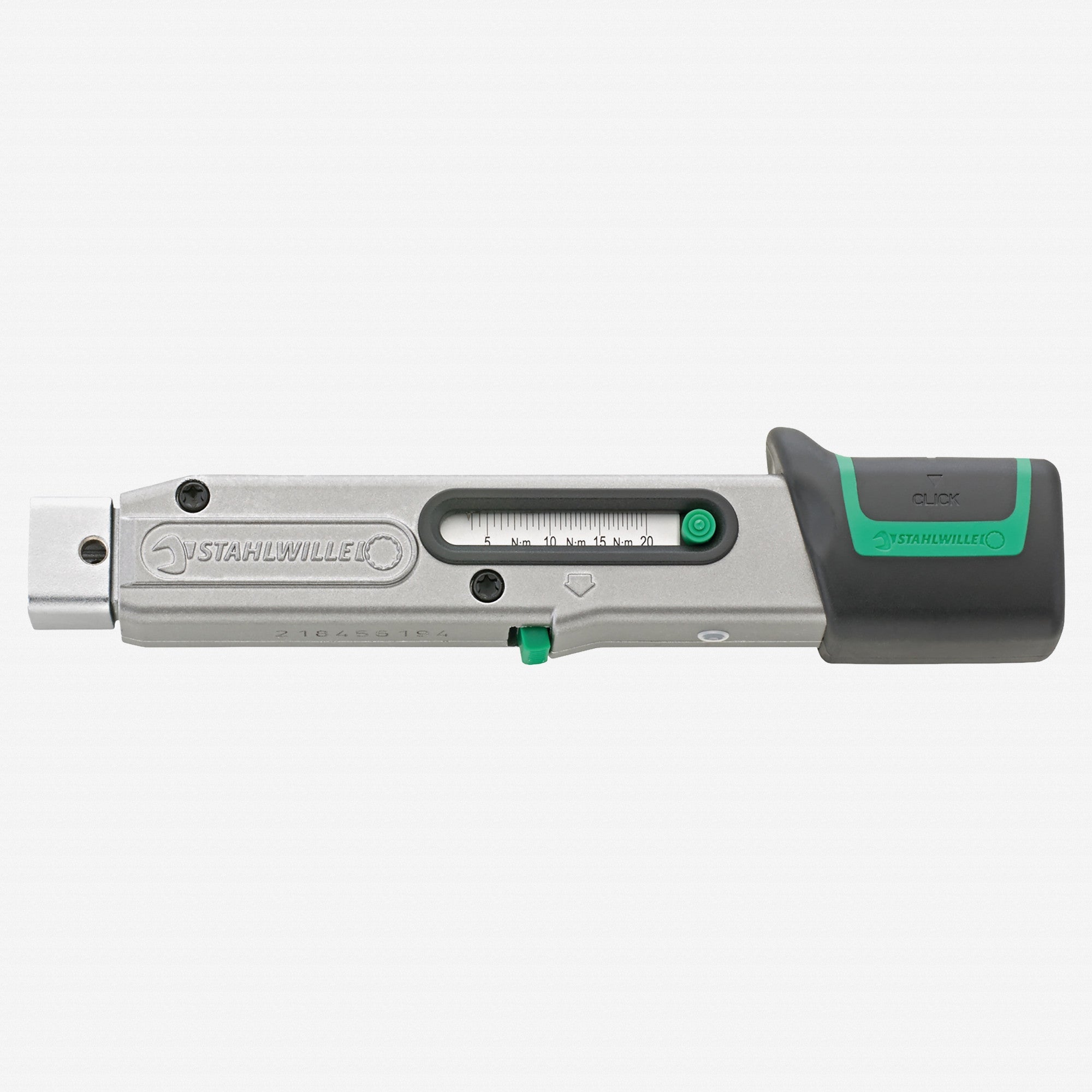Stahlwille 730 Quick Service MANOSKOP Torque Wrench, Size a/2-1, 9 x 12mm, 17.5-87.5 in-lb - ST50584001 - KC Tool
