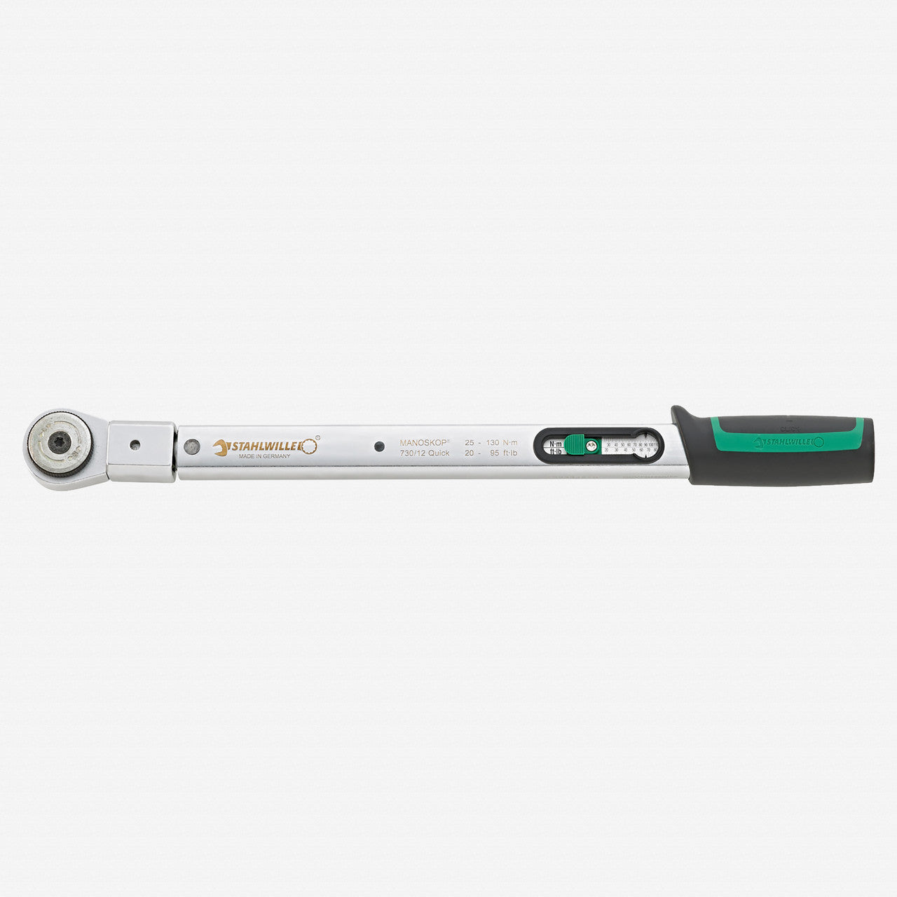 Stahlwille 730R/12 Quick SERVICE - MANOSKOP 1/2" Torque Wrench, 25 - 130 Nm (Mercedes) - ST96504012 - KC Tool
