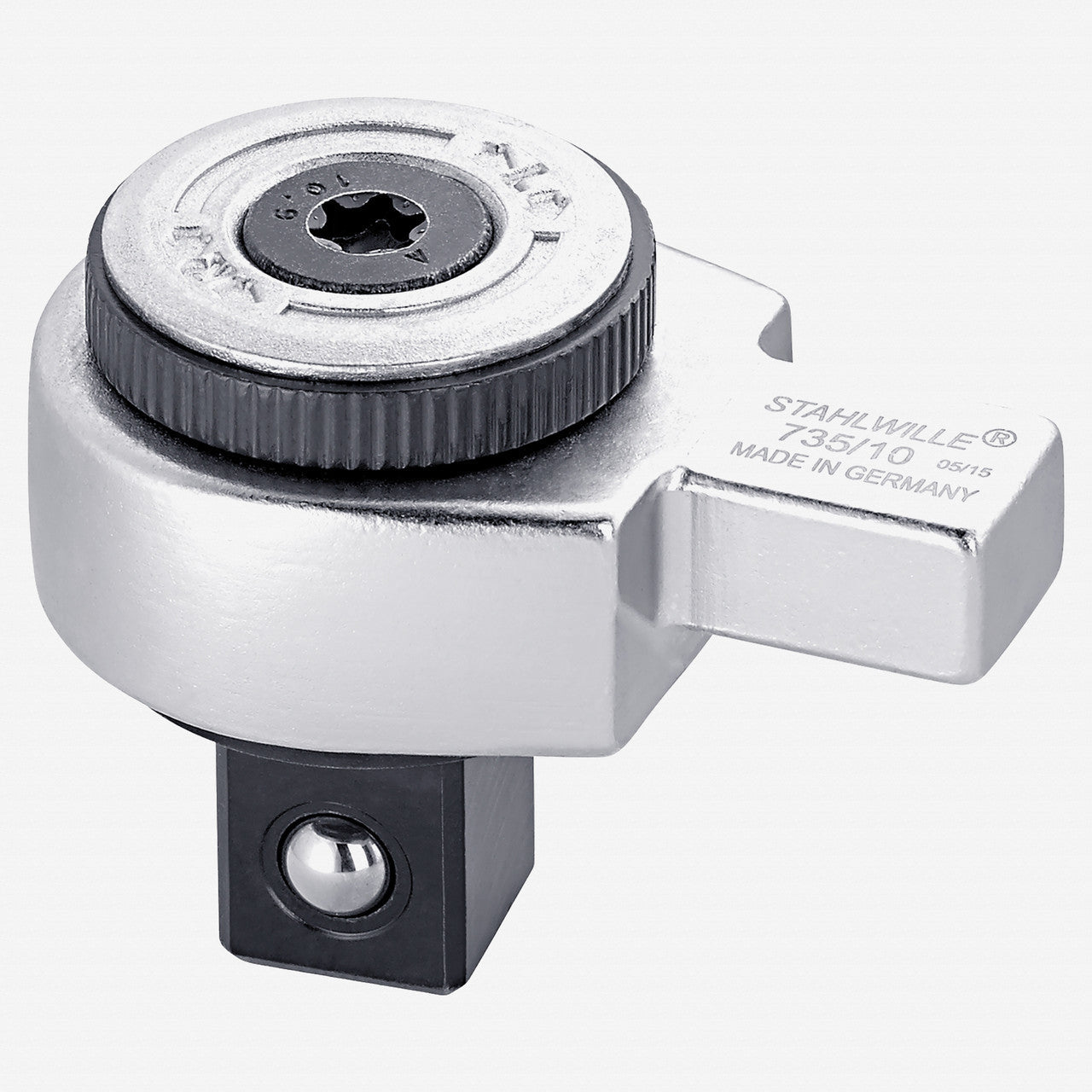 Stahlwille 735 1/2" Fine Tooth Ratchet Insert Tool, 1/2" Drive, Size 10, 9x12 mm - ST58250010 - KC Tool