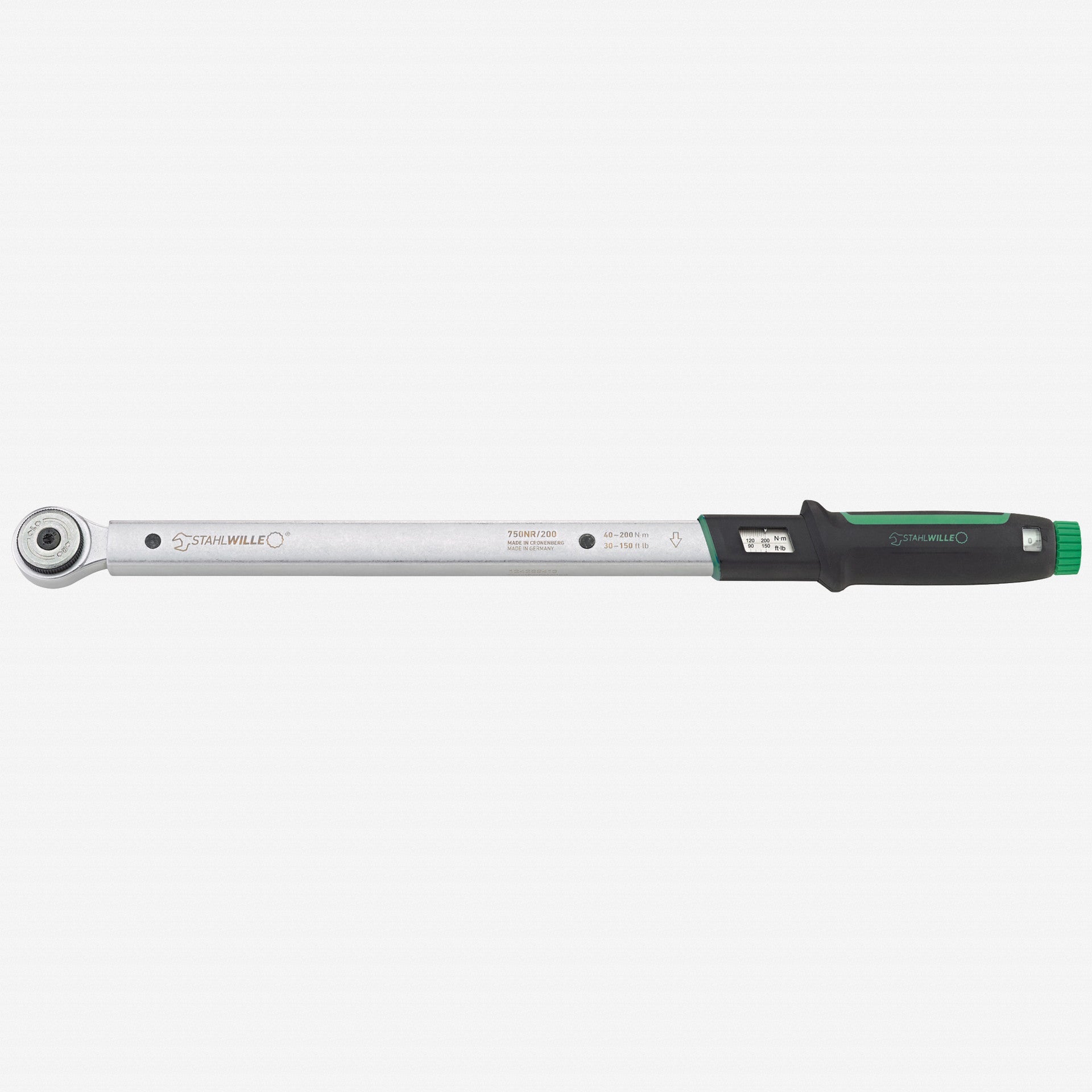 Stahlwille 750NR/200 Torque Wrench, 1/2" Drive, 40-200 Nm - ST50021004 - KC Tool