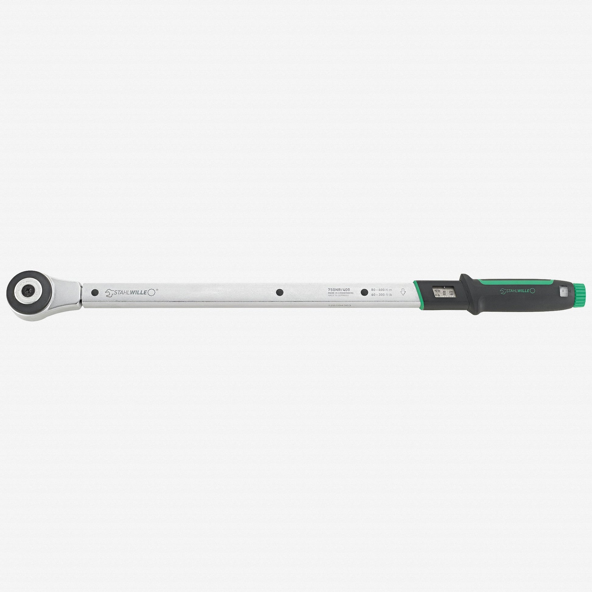 Stahlwille 750NR/400 Torque Wrench, 3/4" Drive, 80 - 400 Nm - ST50021006 - KC Tool