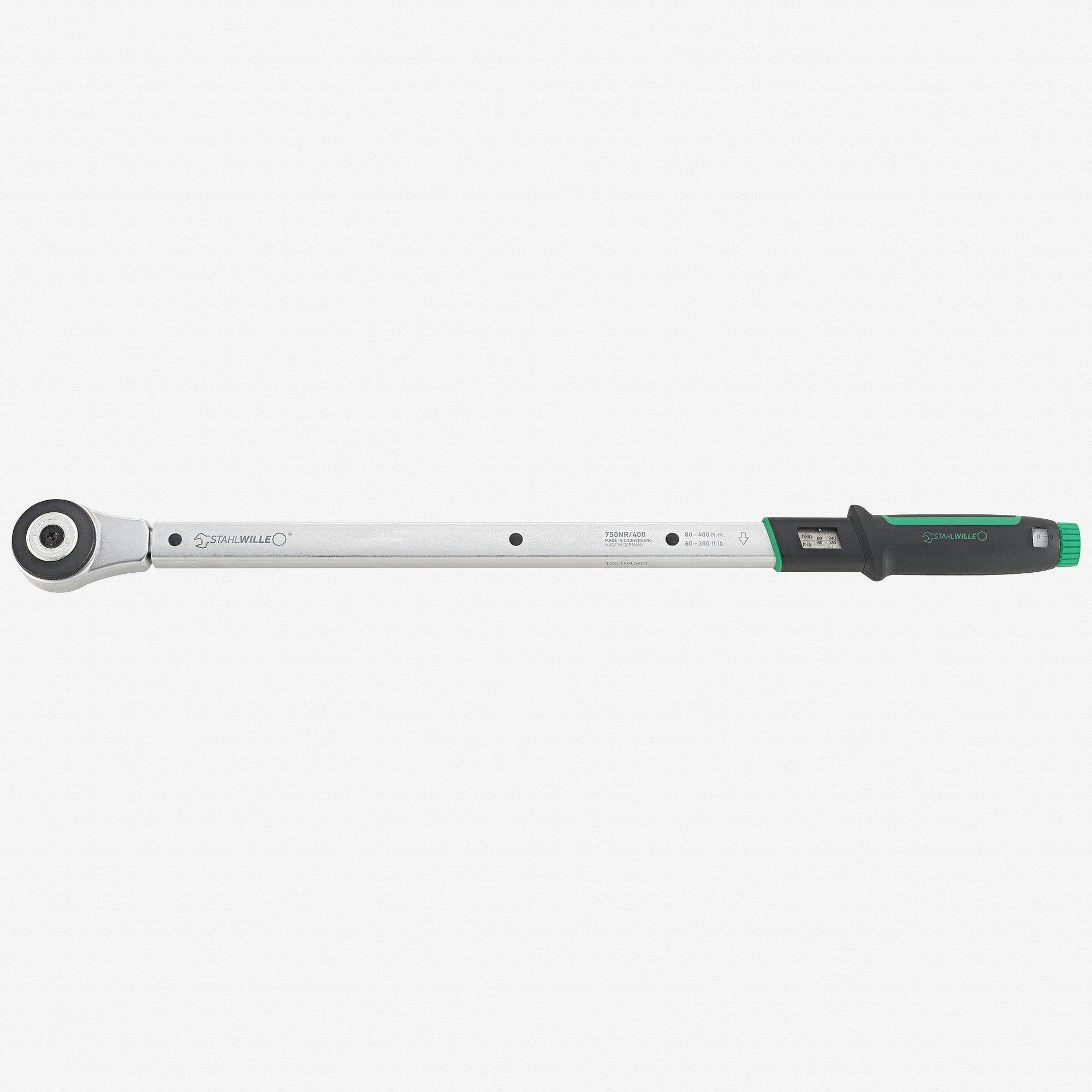Stahlwille 750NR/400 Torque Wrench, 3/4" Drive, 80 - 400 Nm - ST50021006 - KC Tool