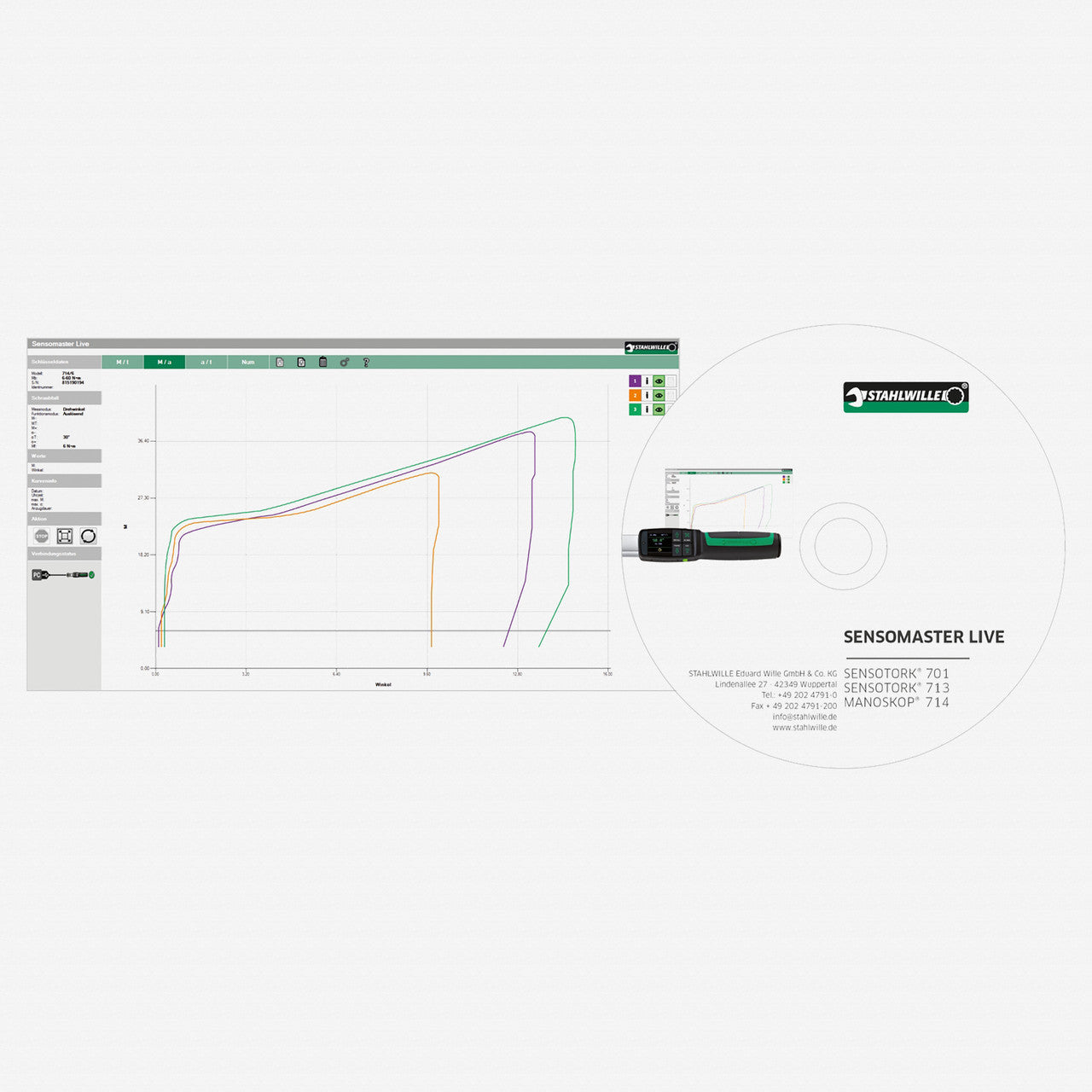 Stahlwille 7732 - 2 SENSOMASTER Live software - ST96585235 - KC Tool