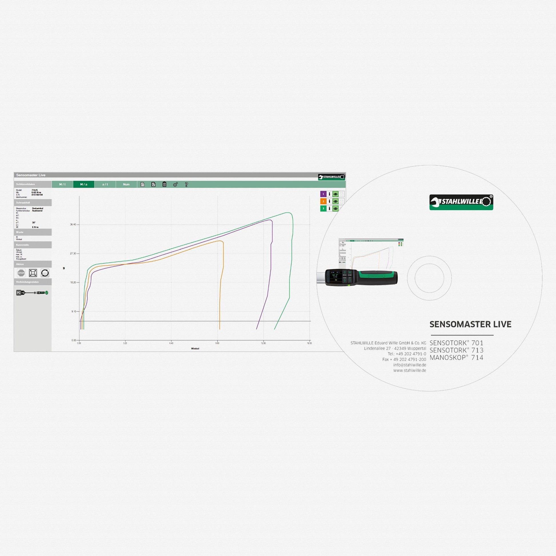 Stahlwille 7732-2 SENSOMASTER Live software - ST96585235 - KC Tool