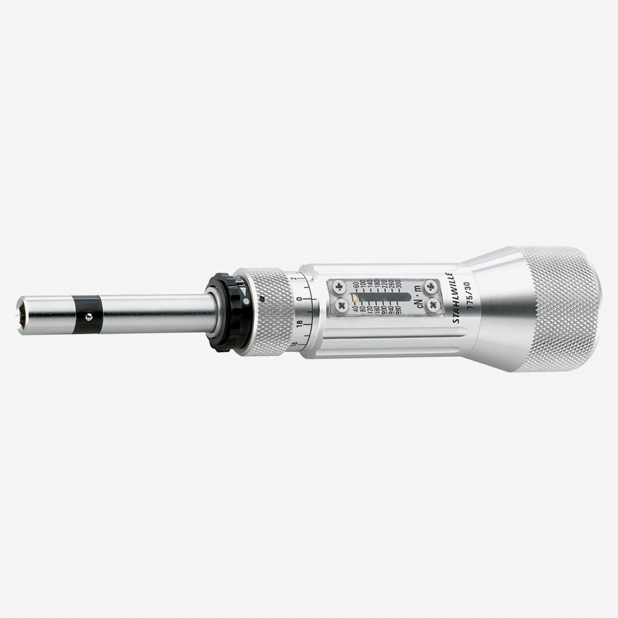 Stahlwille 775 TORSIOMAX Torque Screwdriver for 1/4" Hex Bit, Size 30, 40-300 cNm - ST51060030 - KC Tool