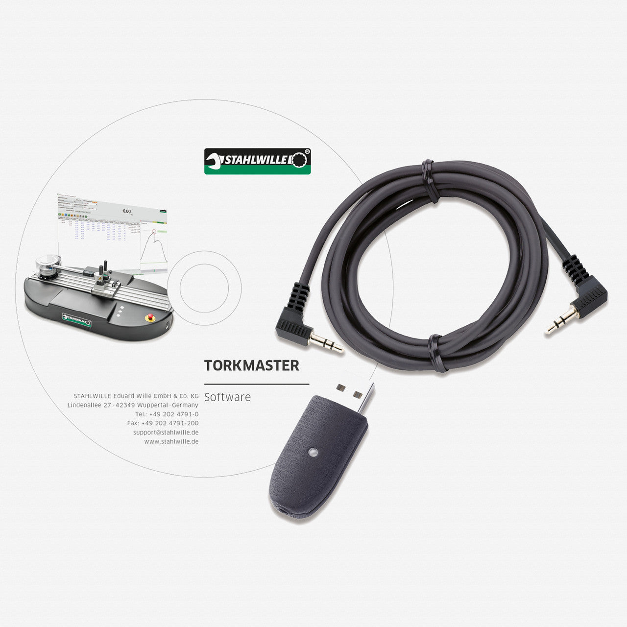 Stahlwille 7759 - 4 USB adaptor, jack cable and software Torkmaster - ST96583629 - KC Tool