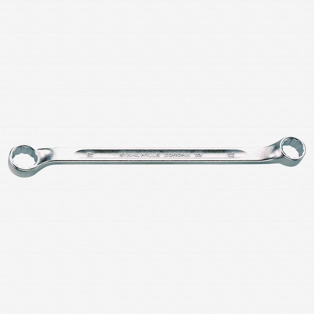 Stahlwille CORONA 23 Shallow Offset Double Box End Wrench, 24 x 27 mm - ST41072427 - KC Tool