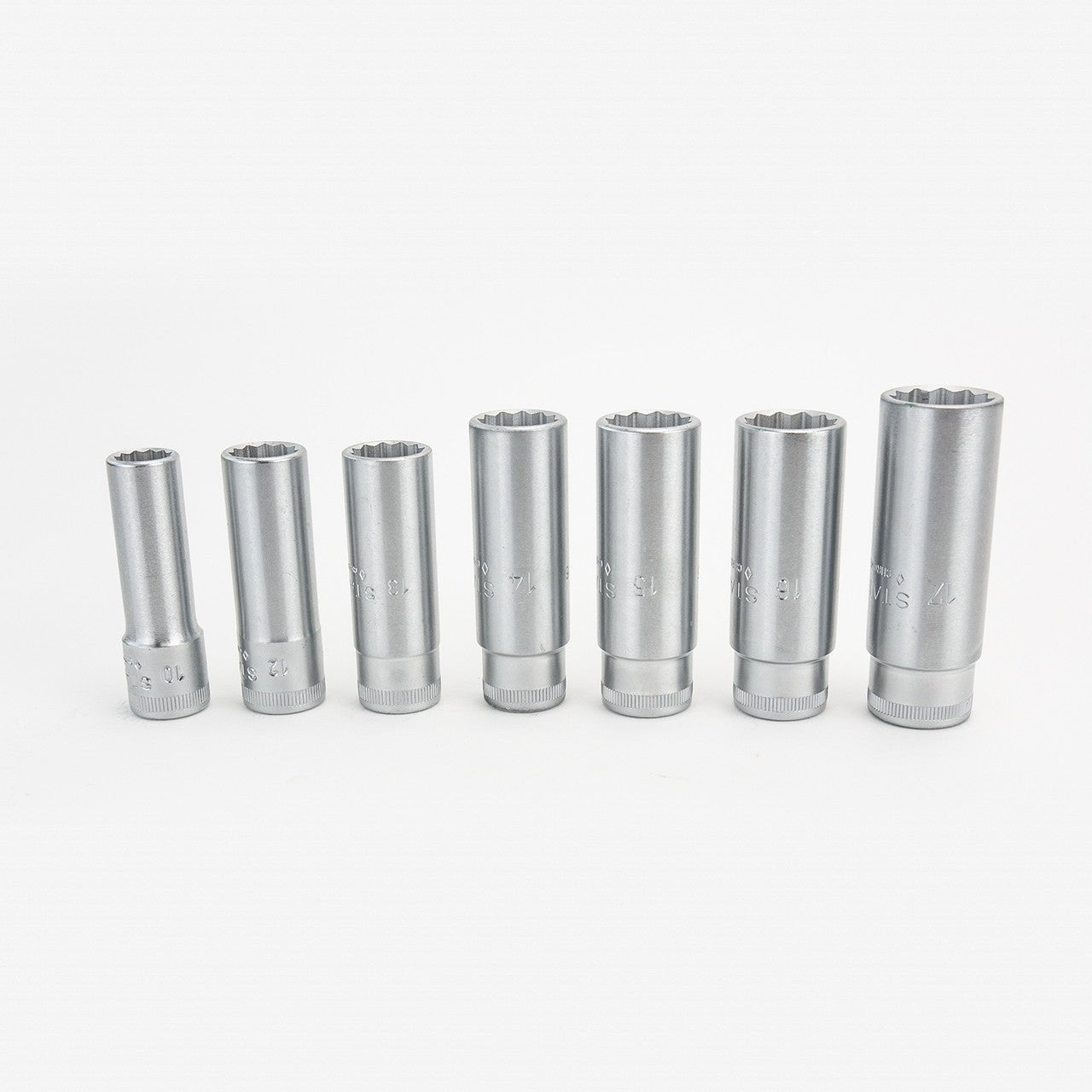 Stahlwille Deep Socket Set, 3/8" Drive, Metric, 10 - 17mm - ST3/8DEEPMM - KC Tool