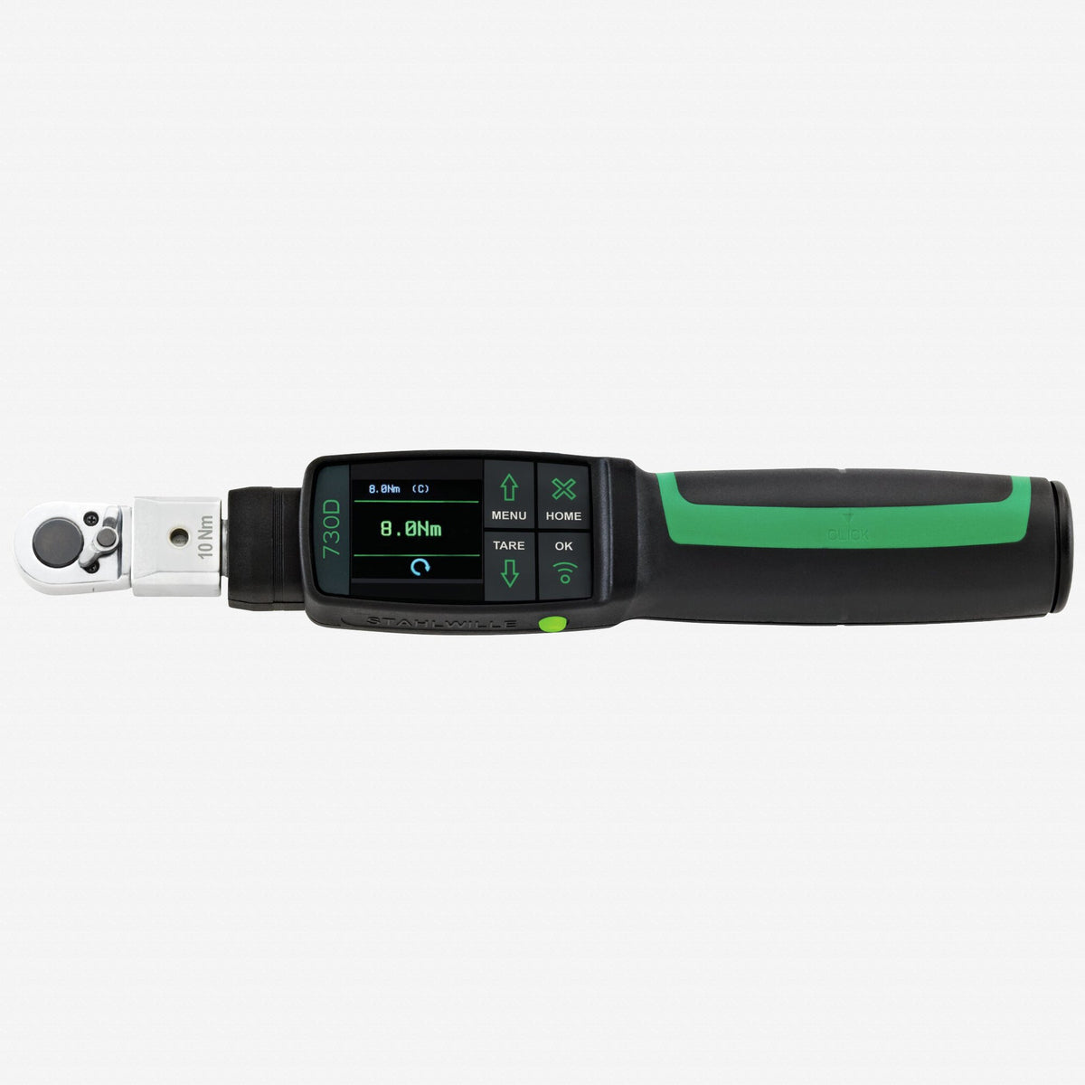 Stahlwille MANOSKOP 730DR/1 eClick Electromechanical Torque Wrench with 1/4" Ratchet Insert, 1 - 10 Nm - ST96501201 - KC Tool