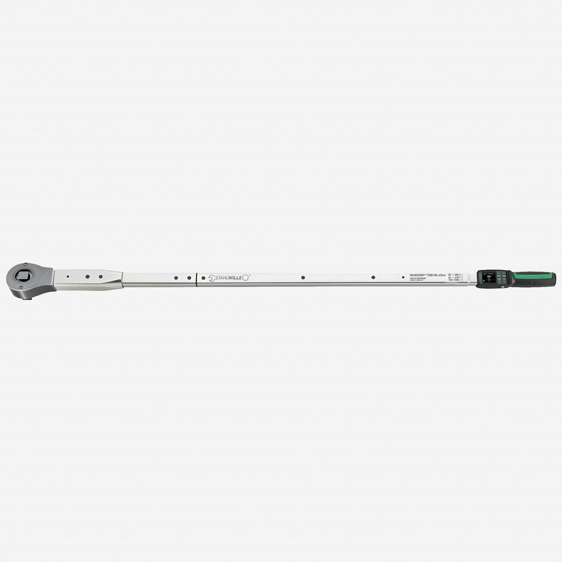 Stahlwille MANOSKOP 730DR/100 eClick Electromechanical Torque Wrench with 3/4" Ratchet Insert, 100 - 1000 Nm - ST96501300 - KC Tool