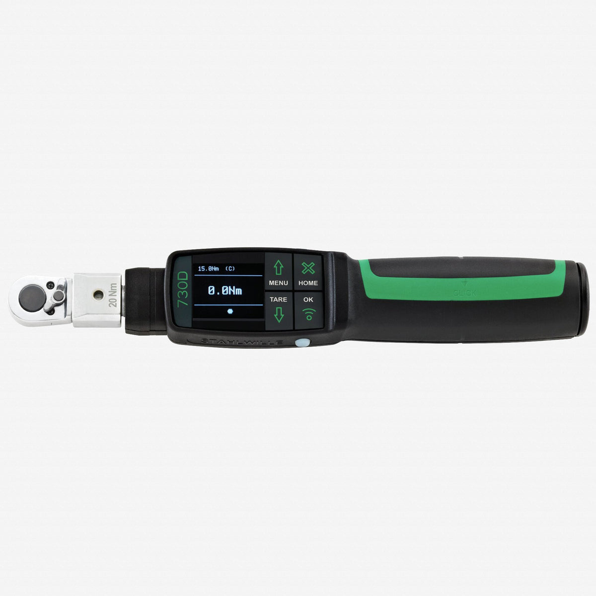 Stahlwille MANOSKOP 730DR/2 eClick Electromechanical Torque Wrench with 1/4" Ratchet Insert, 2 - 20 Nm - ST96501202 - KC Tool