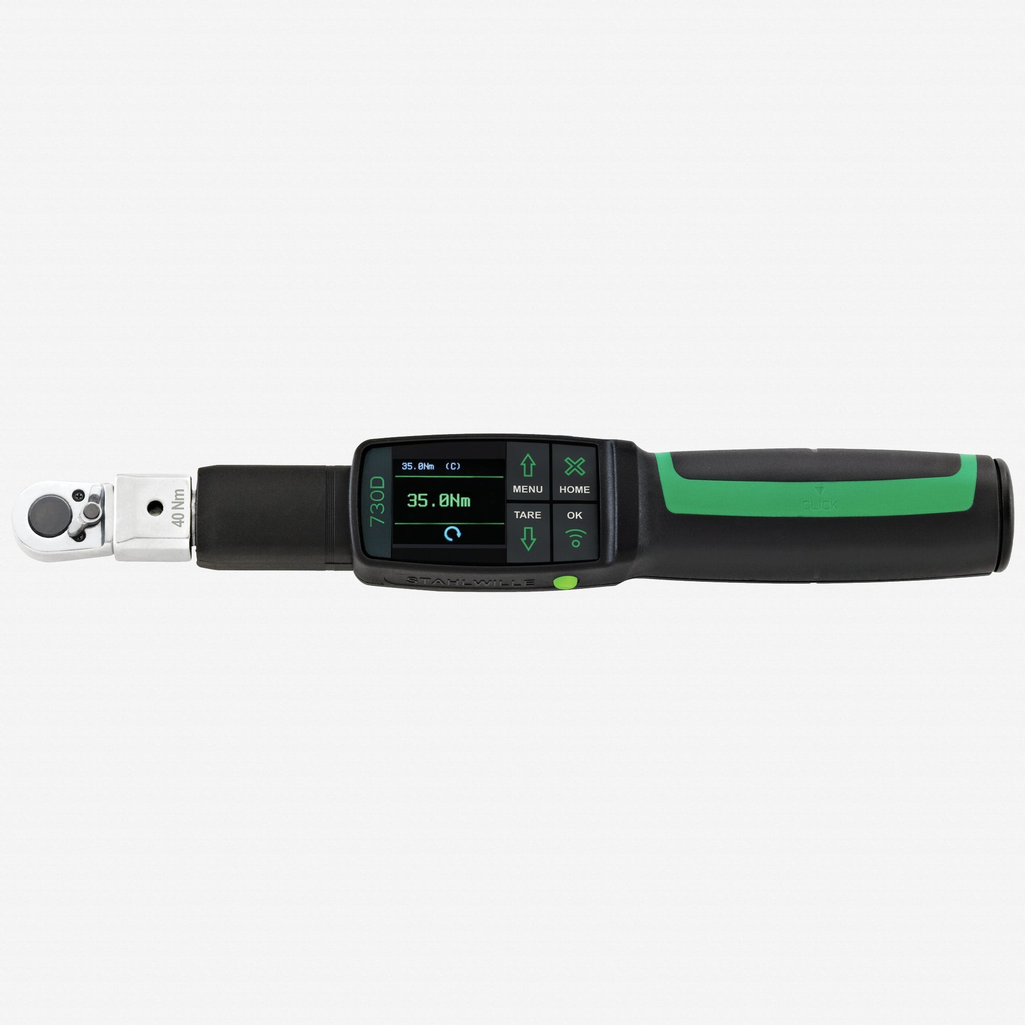 Stahlwille MANOSKOP 730DR/4 eClick Electromechanical Torque Wrench with 1/4" Ratchet Insert, 4 - 40 Nm - ST96501204 - KC Tool