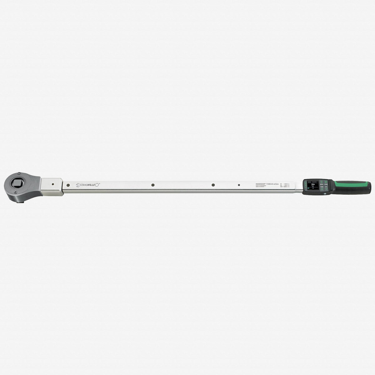 Stahlwille MANOSKOP 730DR/65 eClick Electromechanical Torque Wrench with 3/4" Ratchet Insert, 65 - 650 Nm - ST96501265 - KC Tool