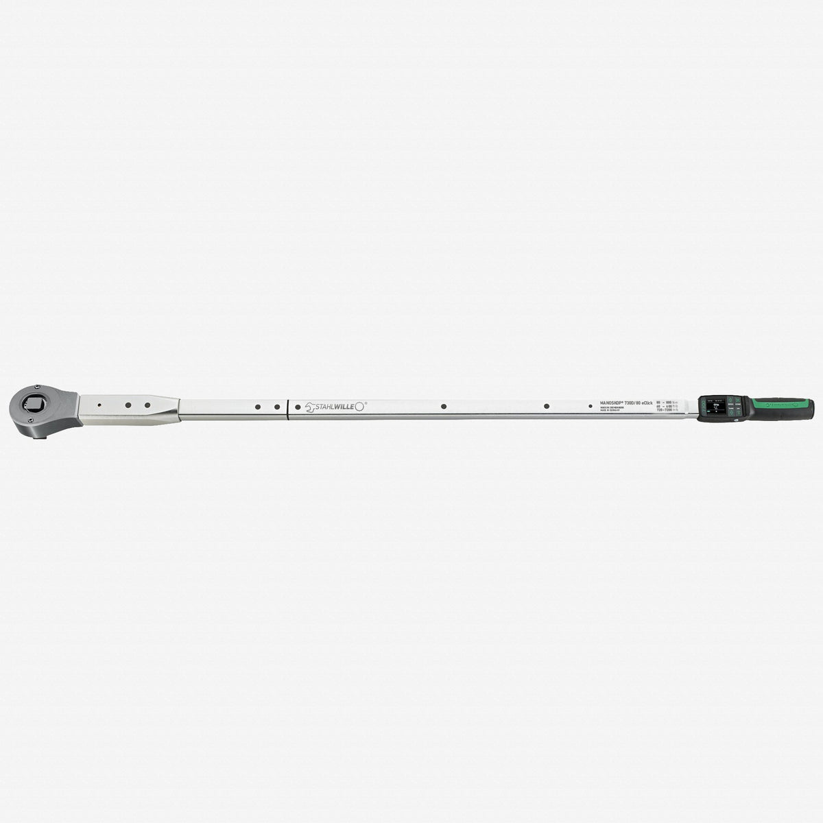 Stahlwille MANOSKOP 730DR/80 eClick Electromechanical Torque Wrench with 3/4" Ratchet Insert, 80 - 800 Nm - ST96501280 - KC Tool