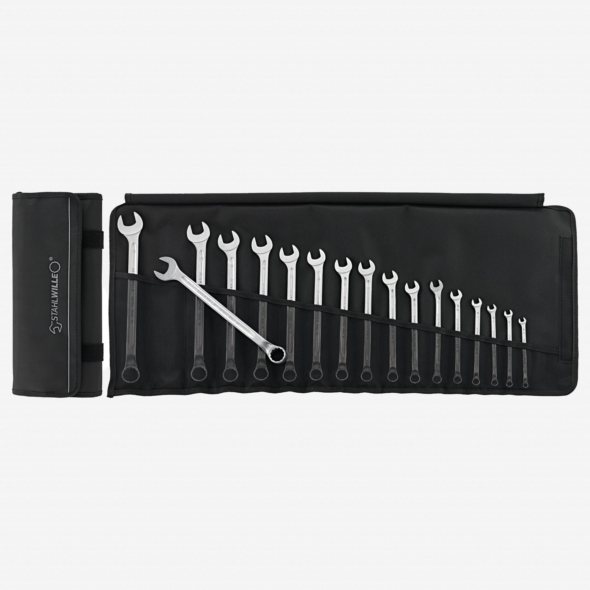 Stahlwille OPEN BOX 14/17 Combination Spanner Set, Long, Metric, 6-22mm, 17 Pieces - ST96401005 - KC Tool
