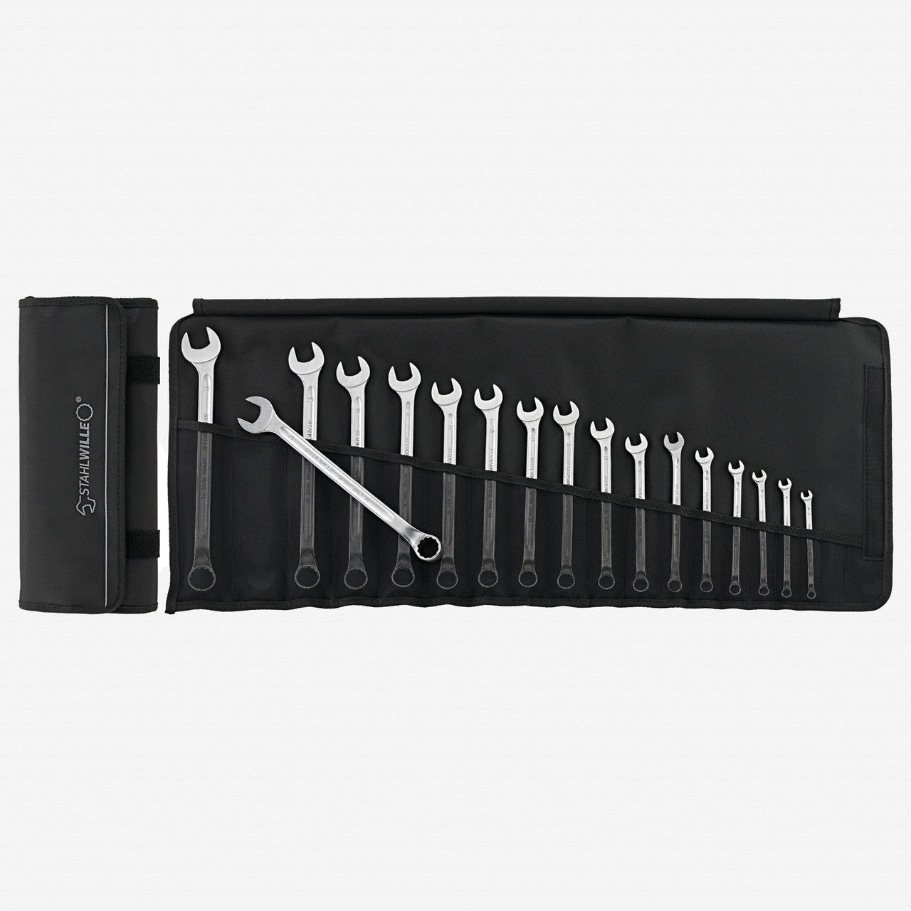 Stahlwille OPEN BOX 14/17 Combination Spanner Set, Long, Metric, 6 - 22mm, 17 Pieces - ST96401005 - KC Tool