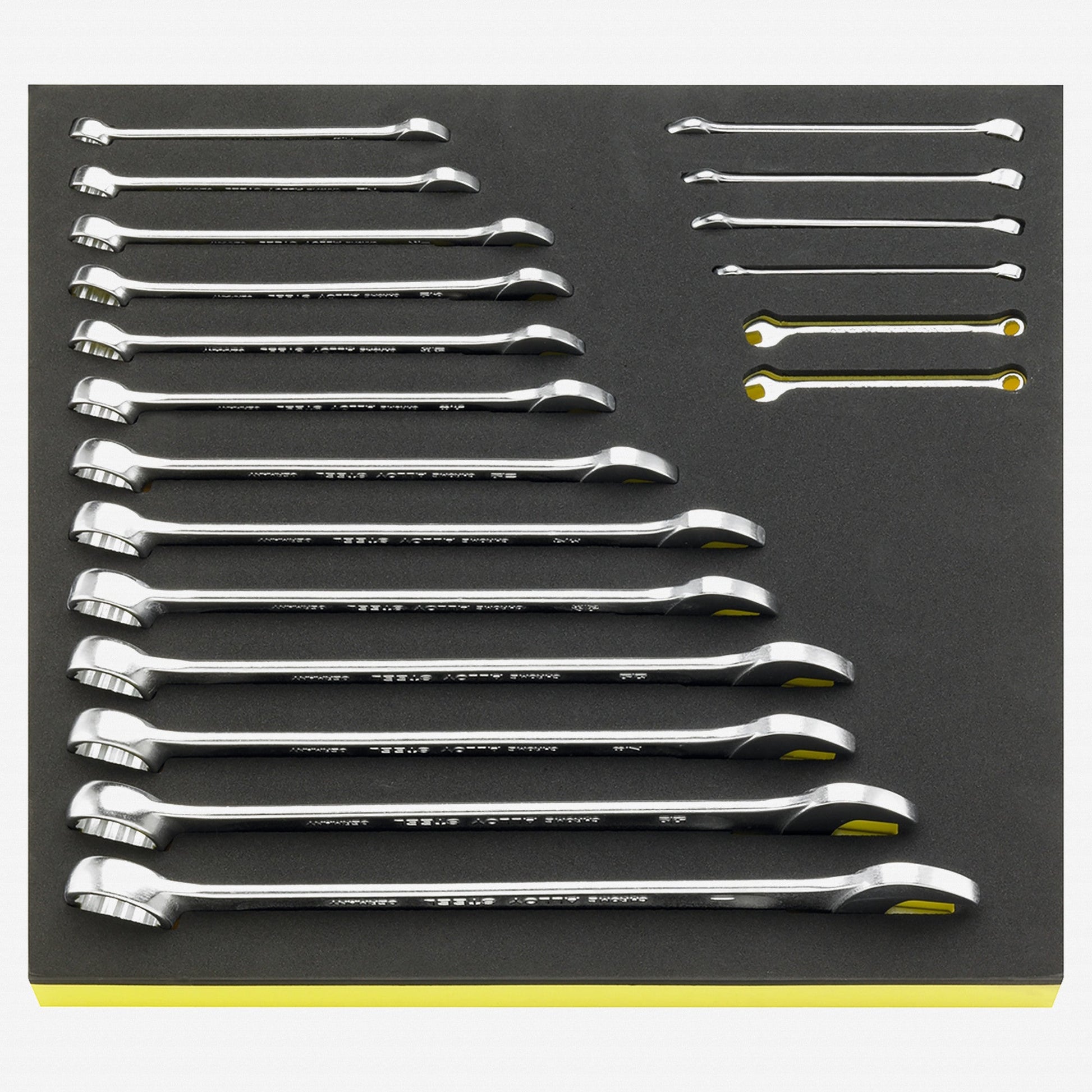 Stahlwille OPEN BOX TCS 13a/19 Combination SAE Wrench Set in TCS Inlay, 3/16" - 1", 19 Pieces - ST96838778 - KC Tool