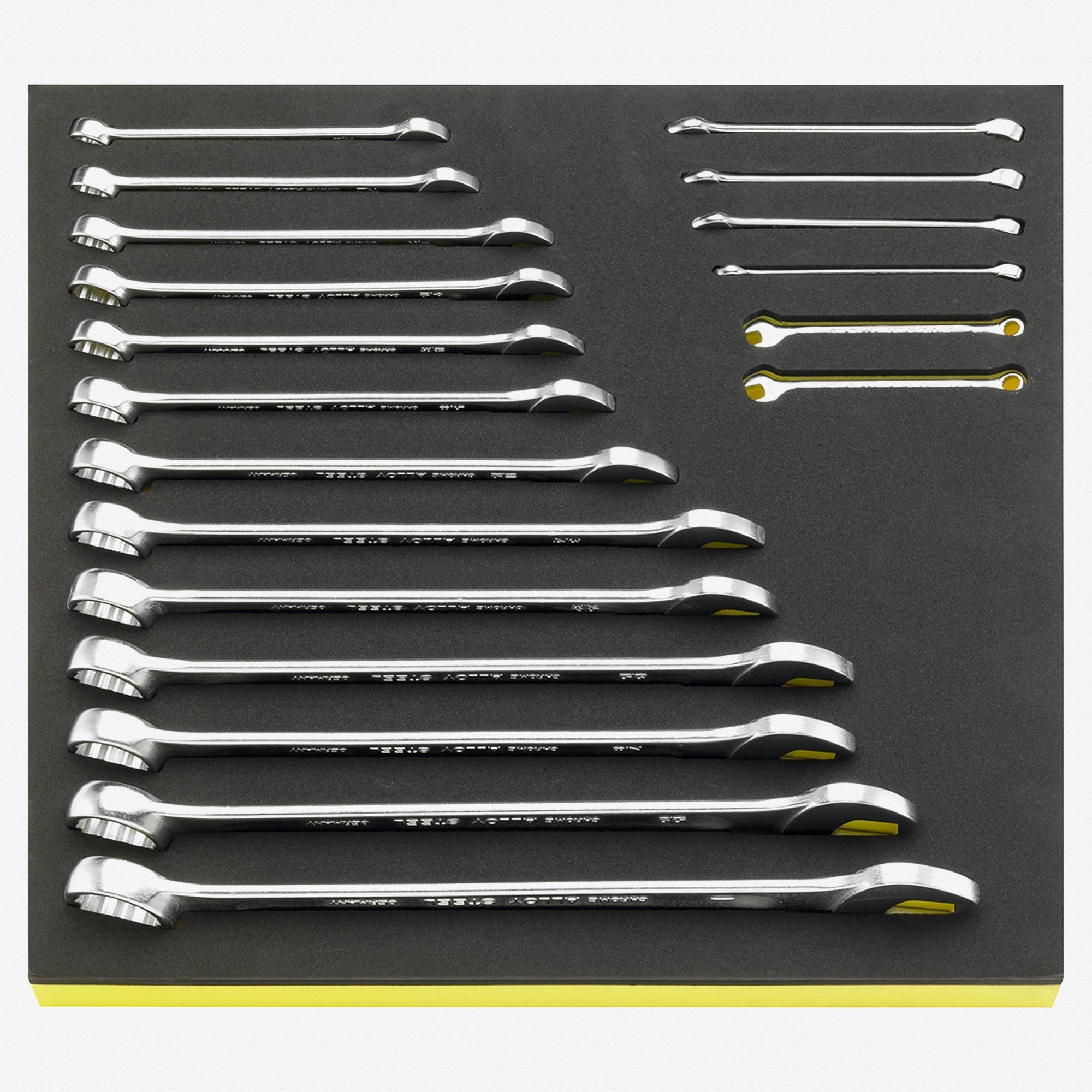 Stahlwille OPEN BOX TCS 13a/19 Combination SAE Wrench Set in TCS Inlay, 3/16" - 1", 19 Pieces - ST96838778 - KC Tool