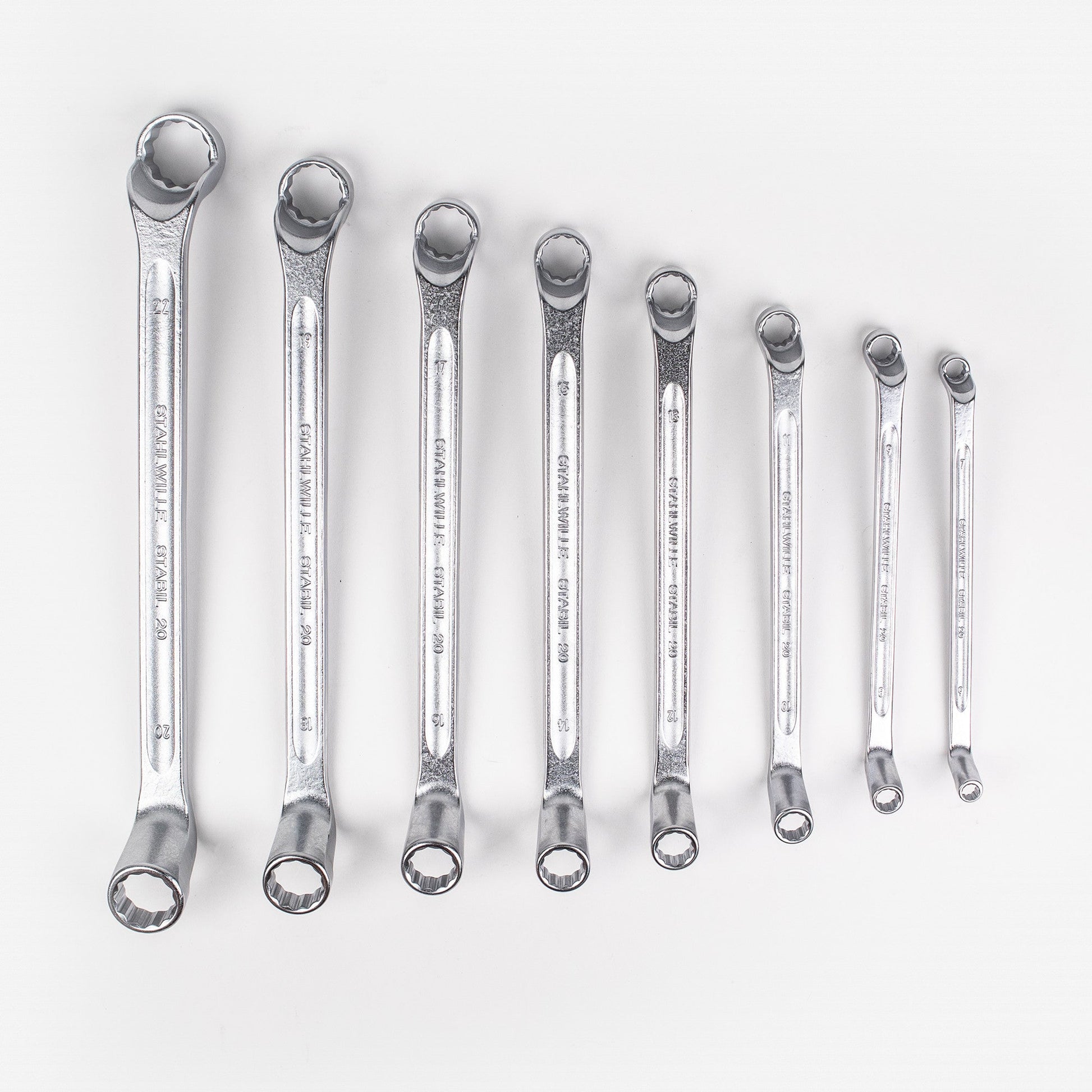 Stahlwille STABIL 20/8 Double-ended Ring Spanner Set, Metric, 6 - 22 mm, 8 Pieces - ST96410405 - KC Tool