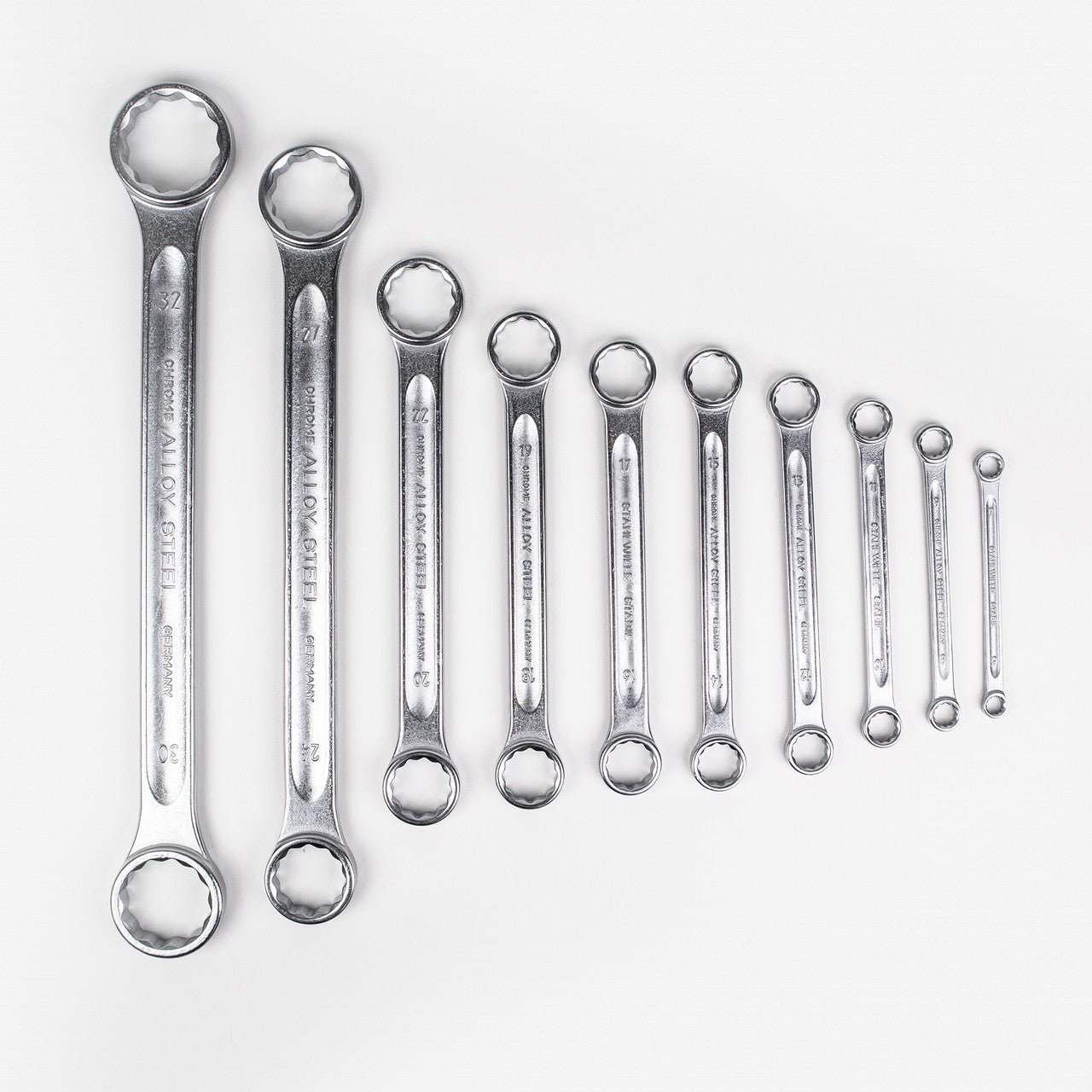 Stahlwille STABIL 21/10 Double - ended Ring Spanner Set, Metric, 6 - 32 mm, 10 Pieces - ST96410501 - KC Tool