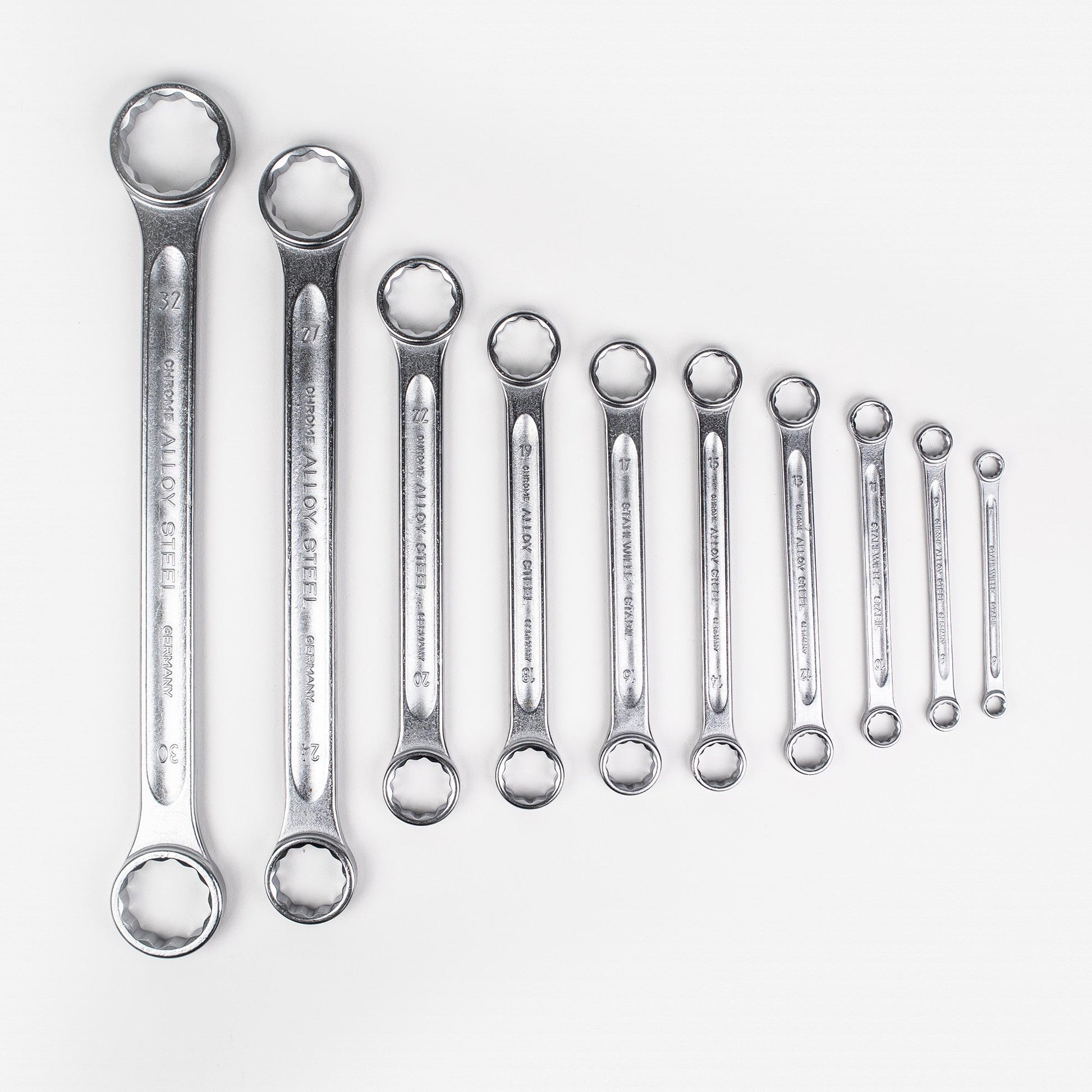 Stahlwille STABIL 21/10 Double-ended Ring Spanner Set, Metric, 6 - 32 mm, 10 Pieces - ST96410501 - KC Tool