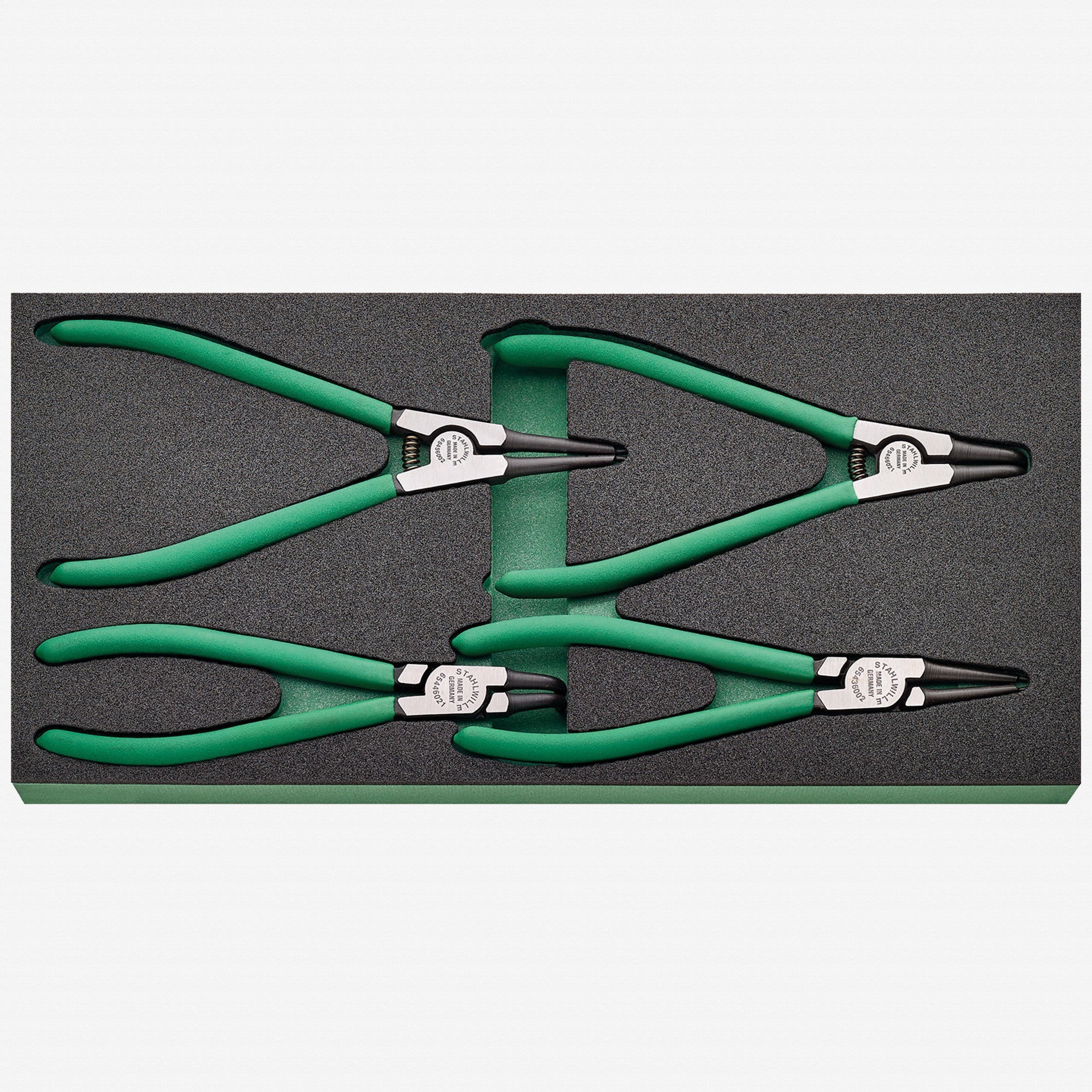 Stahlwille TCS 10 821/4 Circlip Pliers Set in Foam Inlay, 5 Pieces - ST96830273 - KC Tool