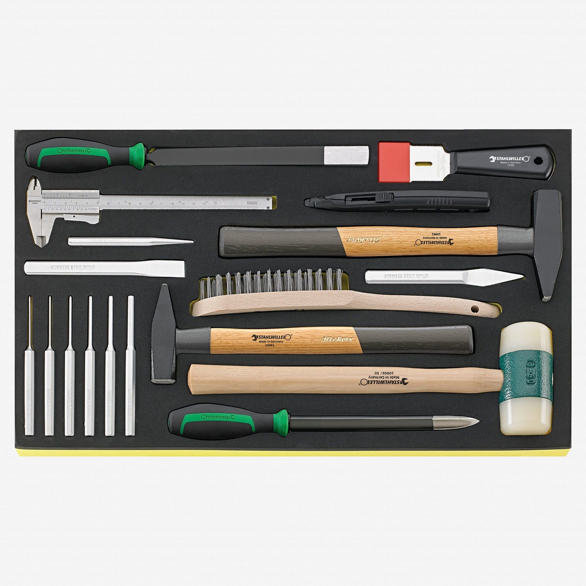 Stahlwille TCS 102-108/10956/10960/18 Metalworking Set in TCS Inlay, 18 Pieces - ST96830620 - KC Tool