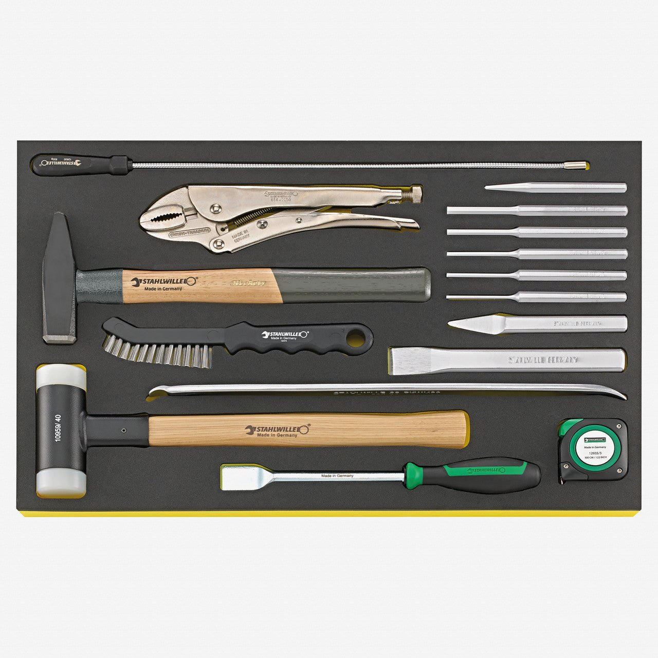 Stahlwille TCS 102 - 108/10957/10960/16 Metalworking Set in TCS Inlay, 16 Pieces - ST96830609 - KC Tool