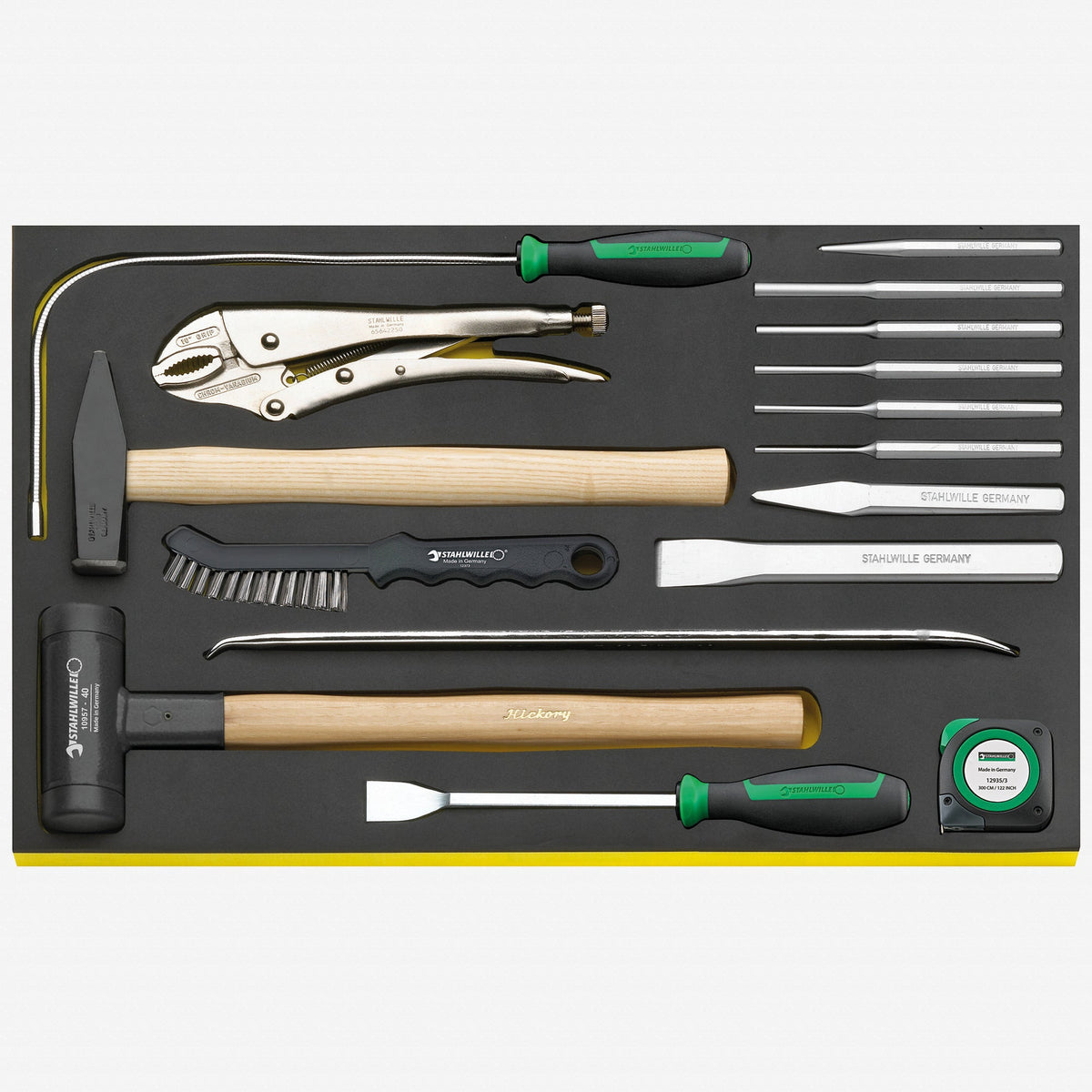 Stahlwille TCS 102-108/10957/10960/16 Metalworking Set in TCS Inlay, 16 Pieces - ST96830609 - KC Tool