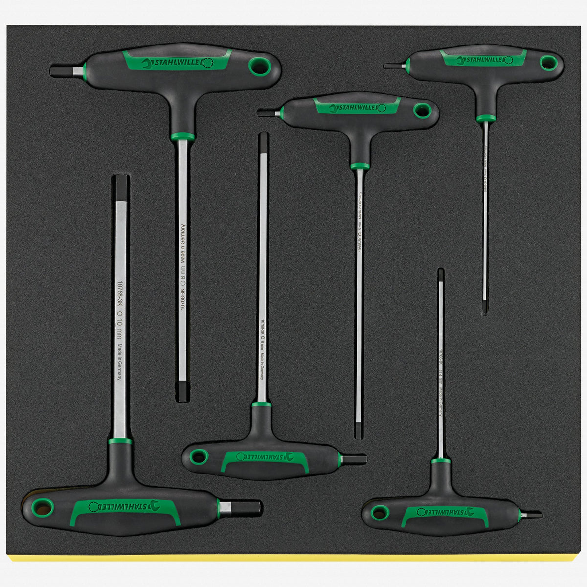 Stahlwille TCS 10768-2K/6 Metric Hex T-handles in TCS Inlay, 6 Pieces - ST96838753 - KC Tool