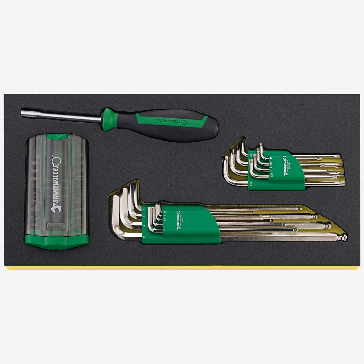 Stahlwille TCS 1201/4000/10766/38 Metric L-keys and Bit Set in TCS Inlay - ST96838768 - KC Tool