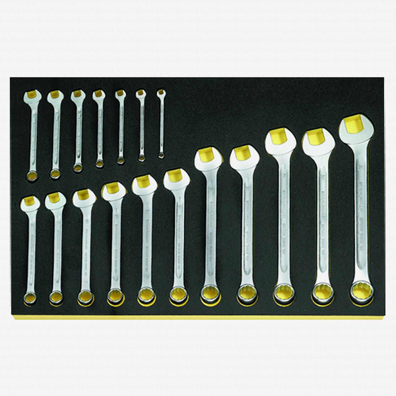 Stahlwille TCS 13/18 Metric Combination Wrench Set, 6 - 24 mm, 18 PIeces in TCS Inlay - ST96838183 - KC Tool