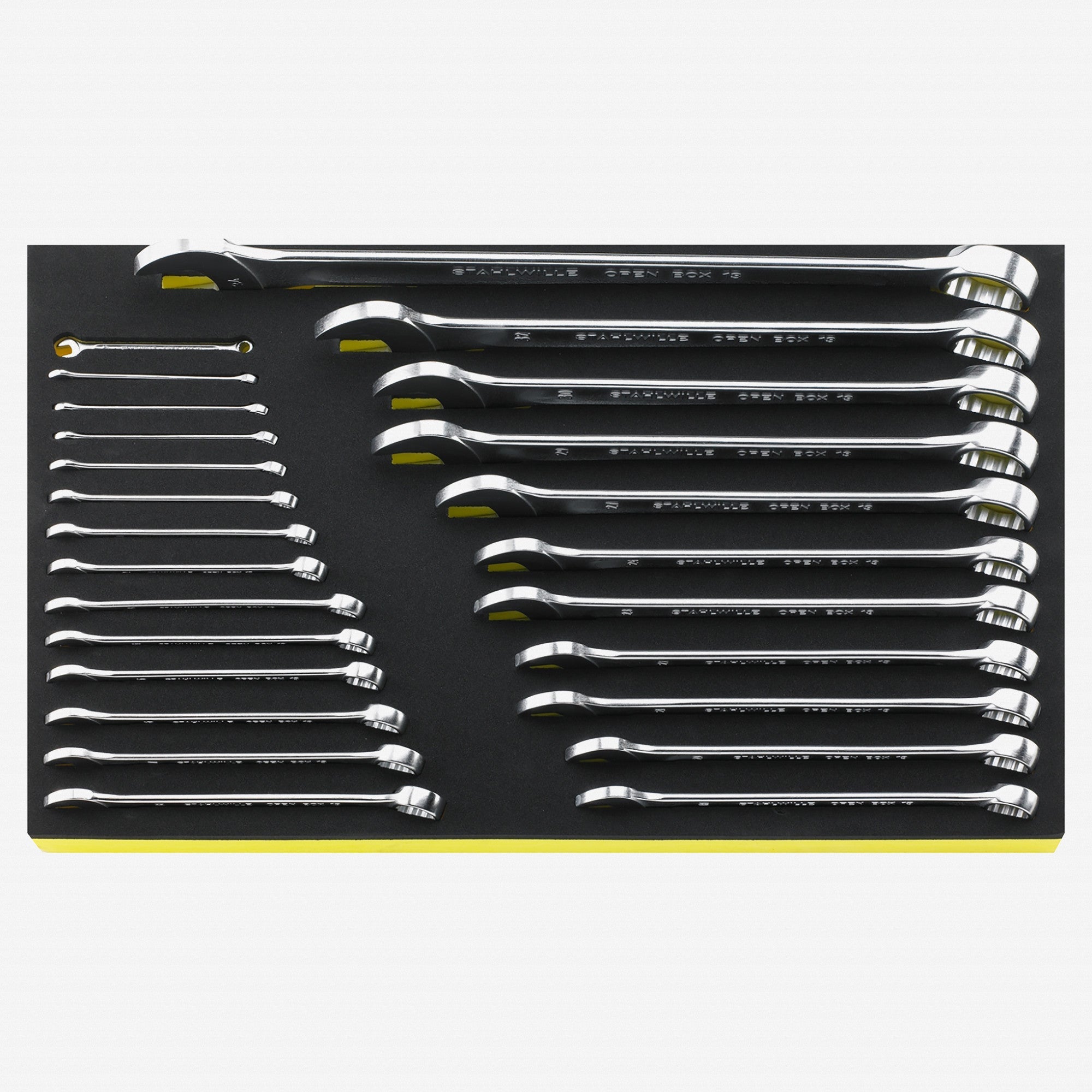 Stahlwille TCS 13/25 Metric Combination Wrench Set, 5.5-34 mm, 25 Pieces in TCS Inlay - ST96832096 - KC Tool