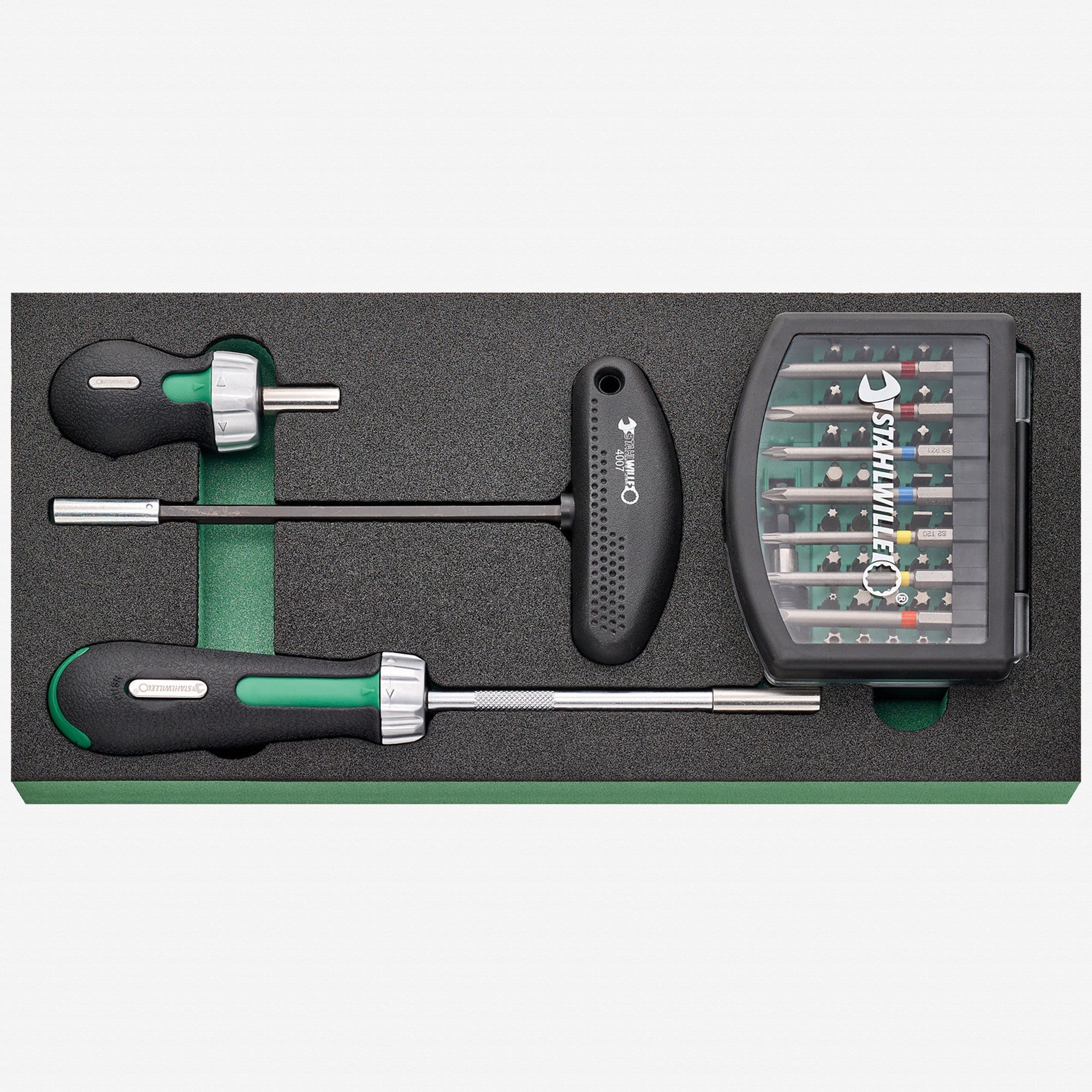Stahlwille TCS 2 821/59 Bit Driving Set in Foam Inlay, 59 Pieces - ST96830265 - KC Tool