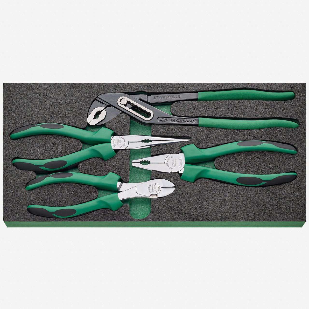 Stahlwille TCS 3 821/4 Pliers Set in Foam Inlay, 5 Pieces - ST96830266 - KC Tool