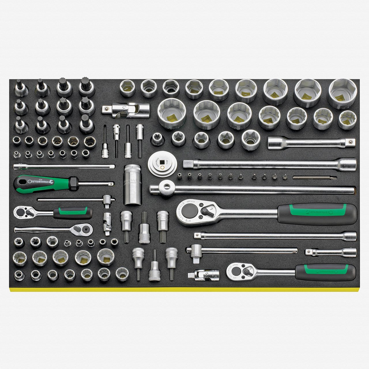 Stahlwille TCS 40/45/50/89/19 1/4", 3/8", 1/2" Metric Socket Set in TCS Inlay - ST96830192 - KC Tool