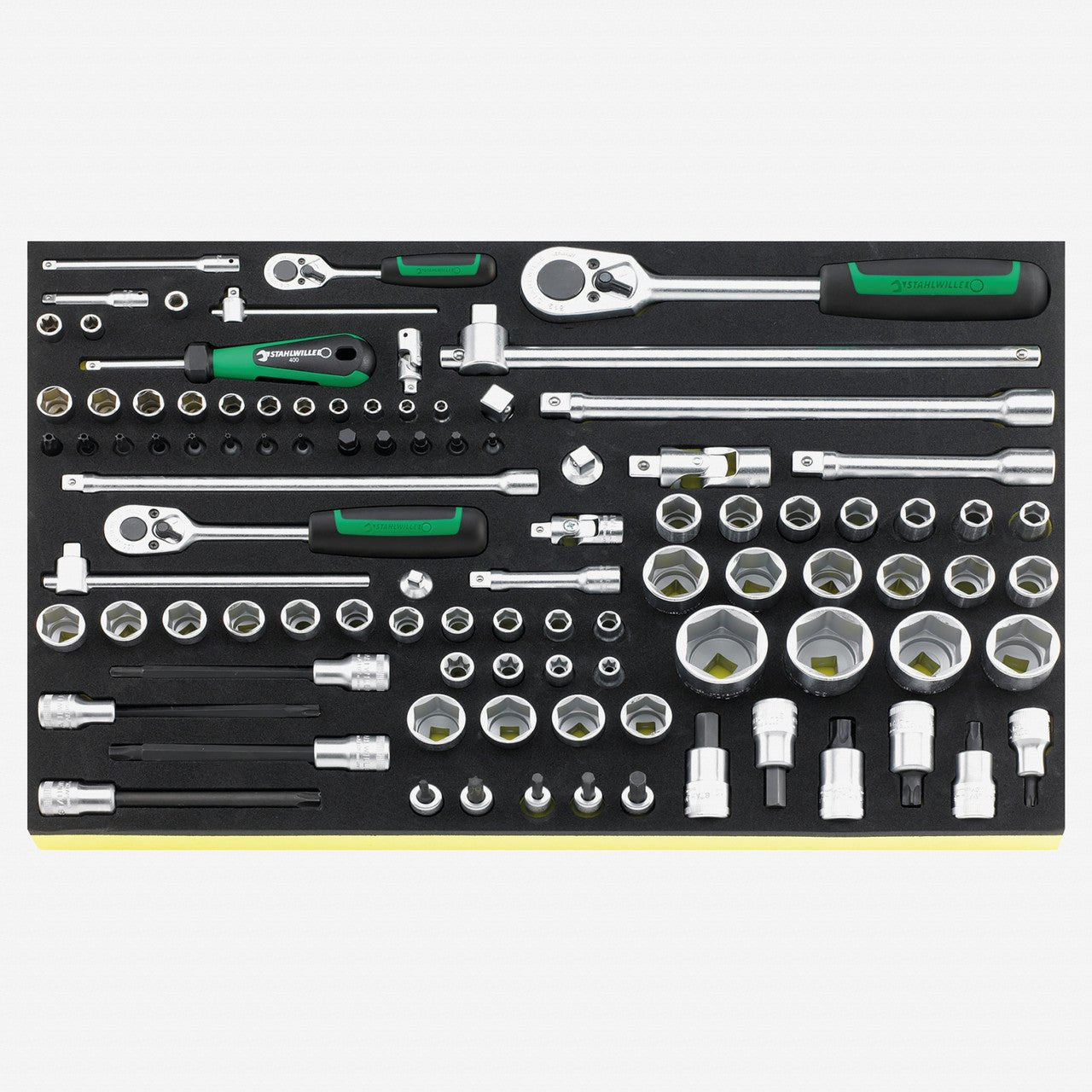 Stahlwille TCS 40/456/52/78/19 1/4", 3/8", 1/2" Metric Socket Set in TCS Inlay, 97 Pieces - ST96832095 - KC Tool