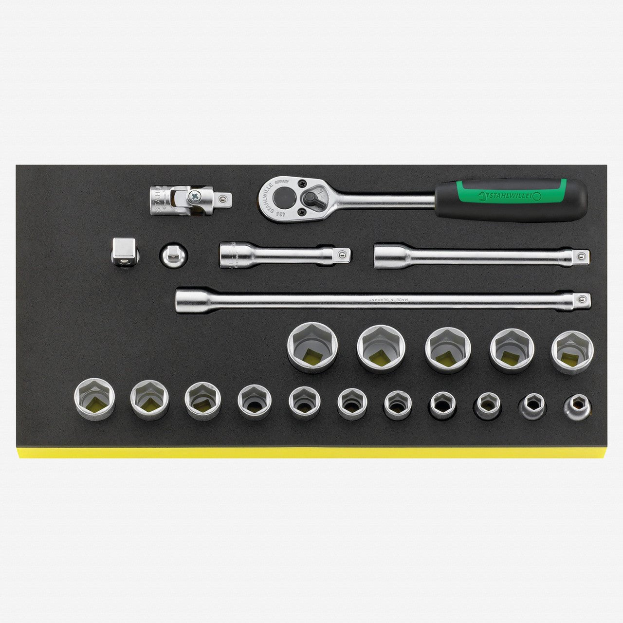 Stahlwille TCS 456/16/7 3/8" Metric Socket Set in TCS Inlay, 23 Pieces - ST96830218 - KC Tool