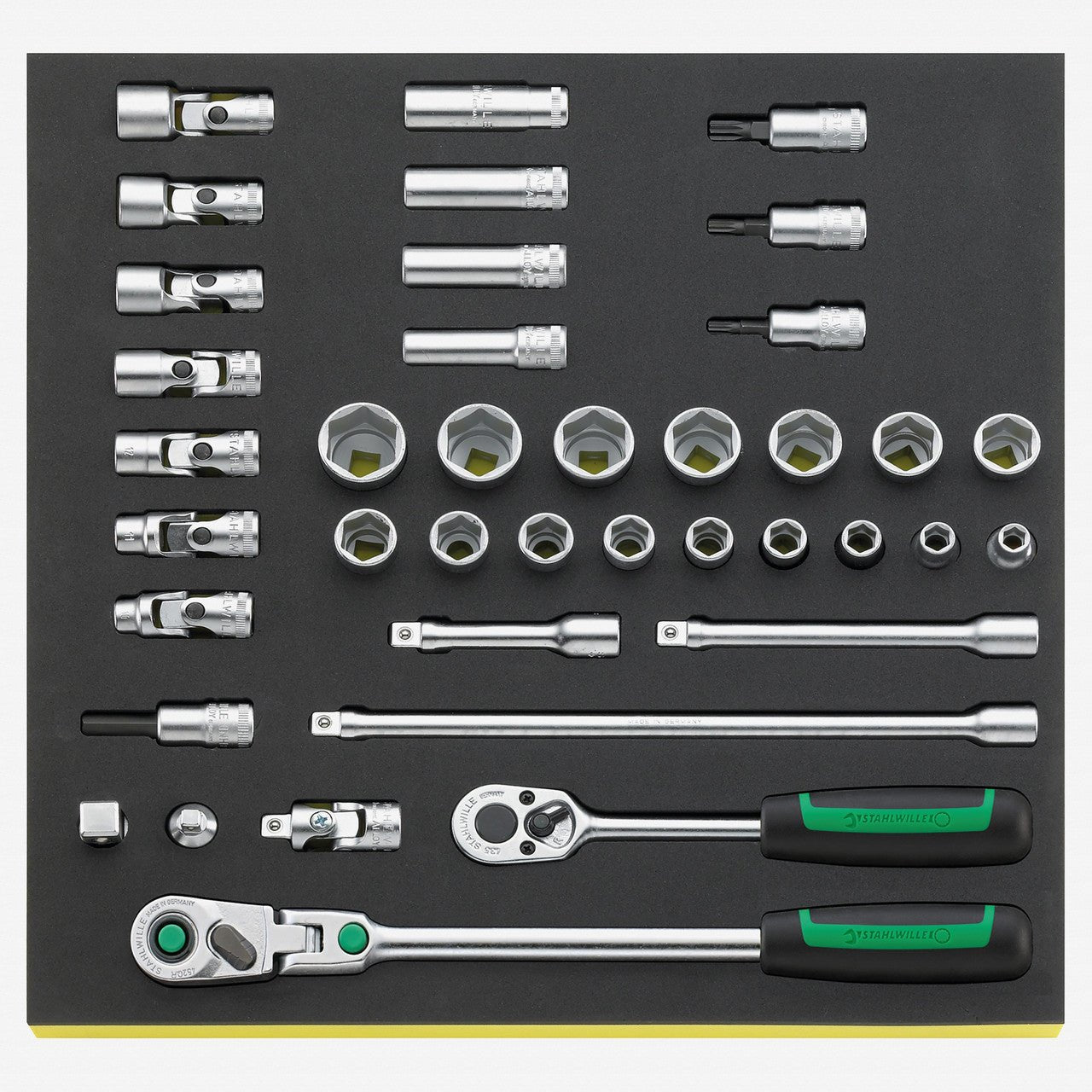 Stahlwille TCS 456/31/8 3/8" Metric Socket Set in TCS Inlay, 39 Pieces - ST96830602 - KC Tool
