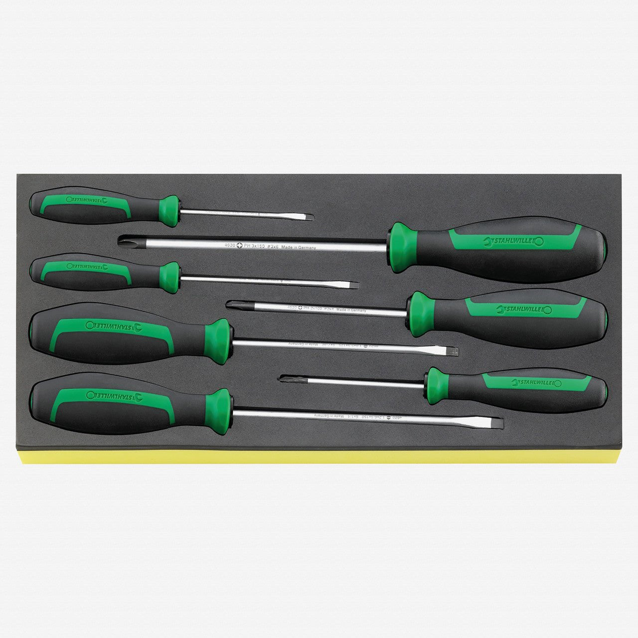 Stahlwille TCS 4620/4630 DRALL+ Slotted and Phillips Screwdrivers in TCS Inlay, 7 Pieces - ST96838278 - KC Tool