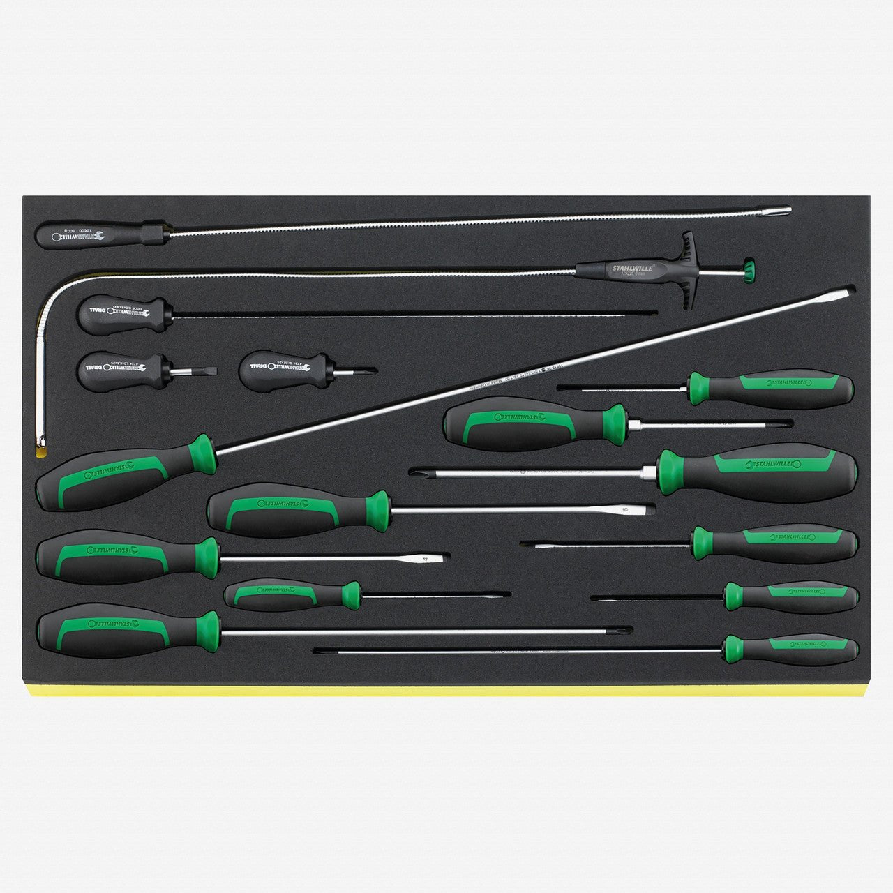 Stahlwille TCS 4621/4734/16 DRALL+ Slottted and Phillips Screwdrivers in TCS Inlay, 16 Pieces - ST96832098 - KC Tool