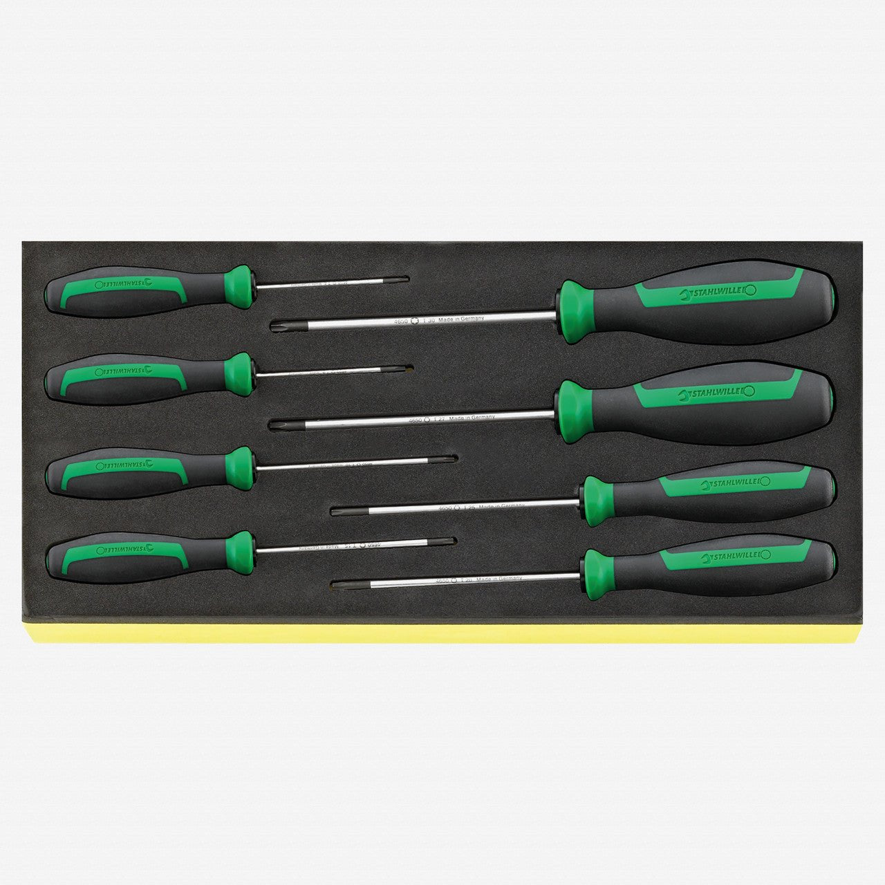 Stahlwille TCS 4650 DRALL+ Torx Screwdrivers in TCS Inlay, T8 - T30, 8 Pieces - ST96838767 - KC Tool