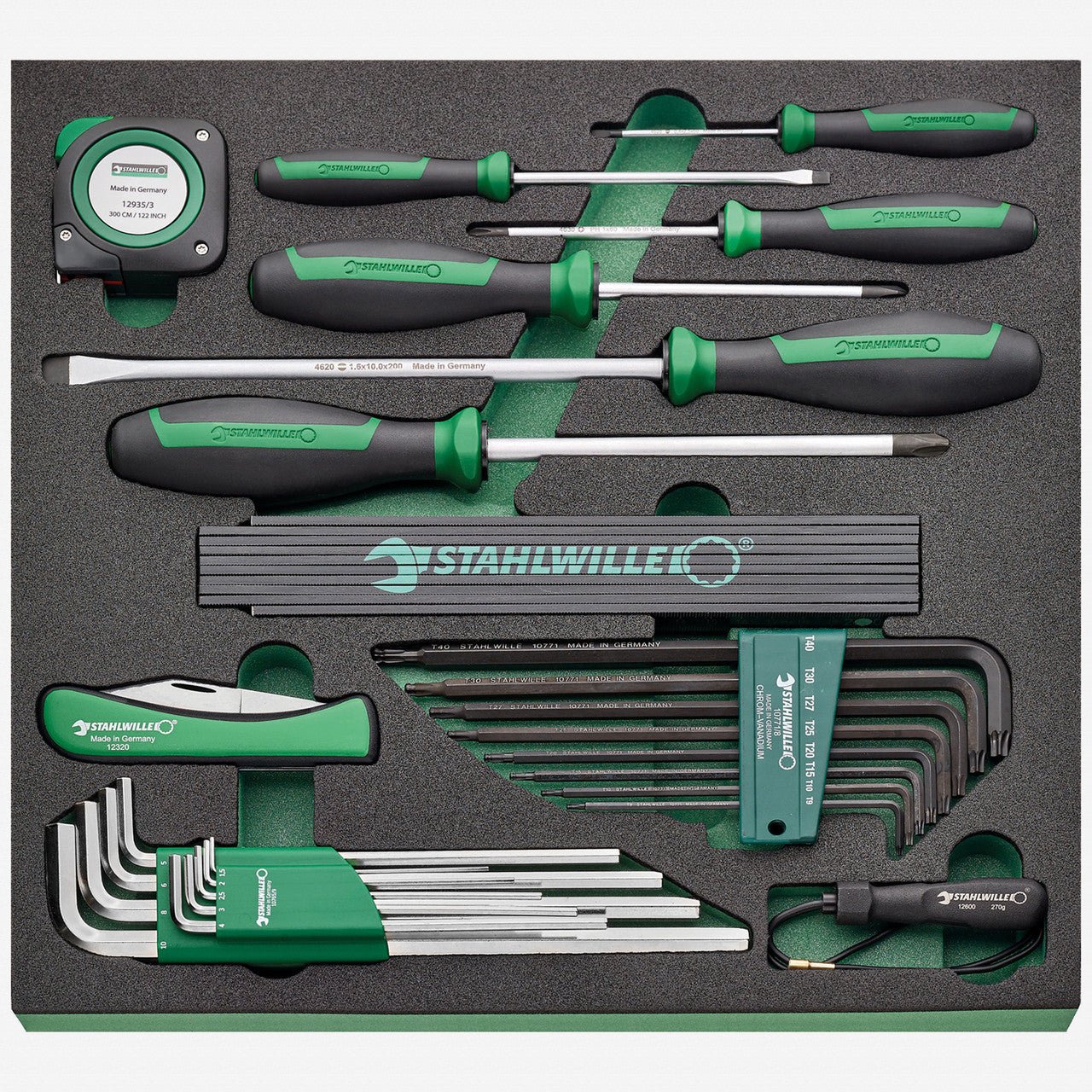 Stahlwille TCS 5 821/27 Screwdriver and L - key Set in Foam Tray, 28 Pieces - ST96830268 - KC Tool