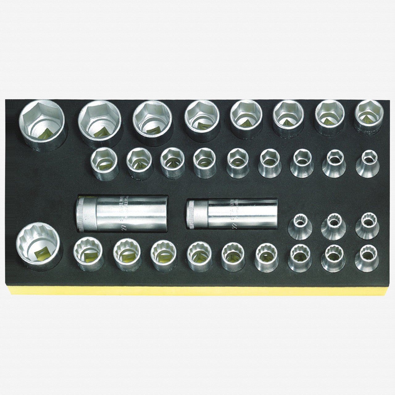 Stahlwille TCS 50/51/52/32 1/2" Metric Sockets in TCS Inlay, 32 Pieces - ST96838191 - KC Tool