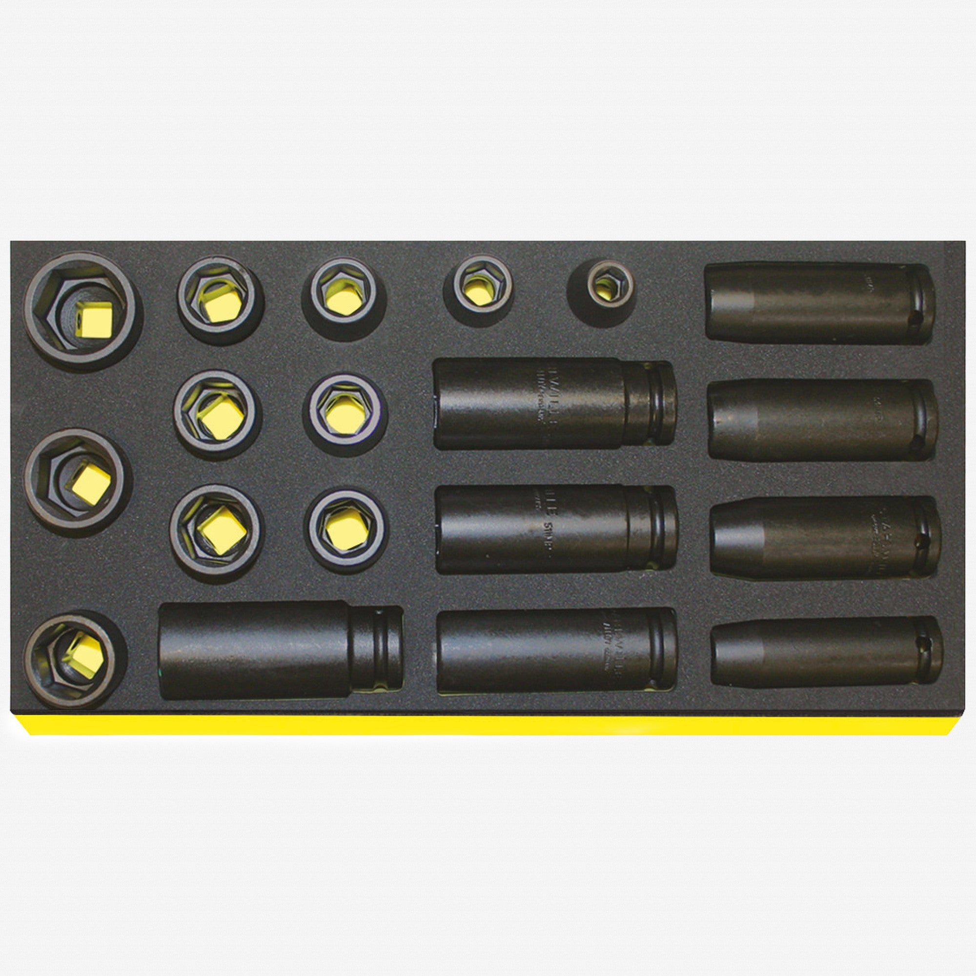 Stahlwille TCS 50IMP/51IMP/19 1/2" Metric Impact Sockets in TCS Inlay, 10 - 27 mm - ST96838777 - KC Tool