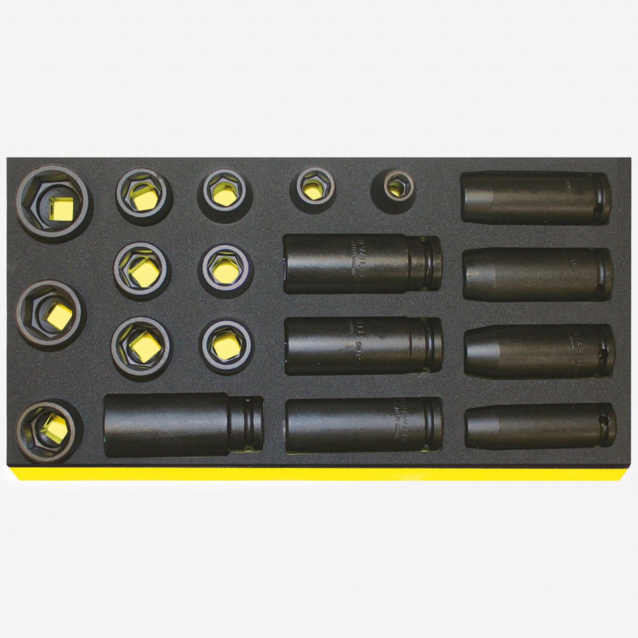 Stahlwille TCS 50IMP/51IMP/19 1/2" Metric Impact Sockets in TCS Inlay, 10 - 27 mm - ST96838777 - KC Tool