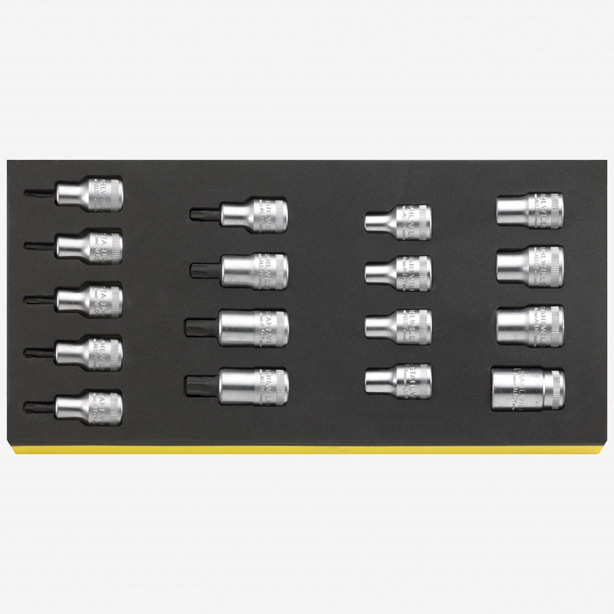 Stahlwille TCS 50TX/54TX/17 1/2" TORX® Sockets in TCS Inlay, 17 Pieces - ST96838763 - KC Tool